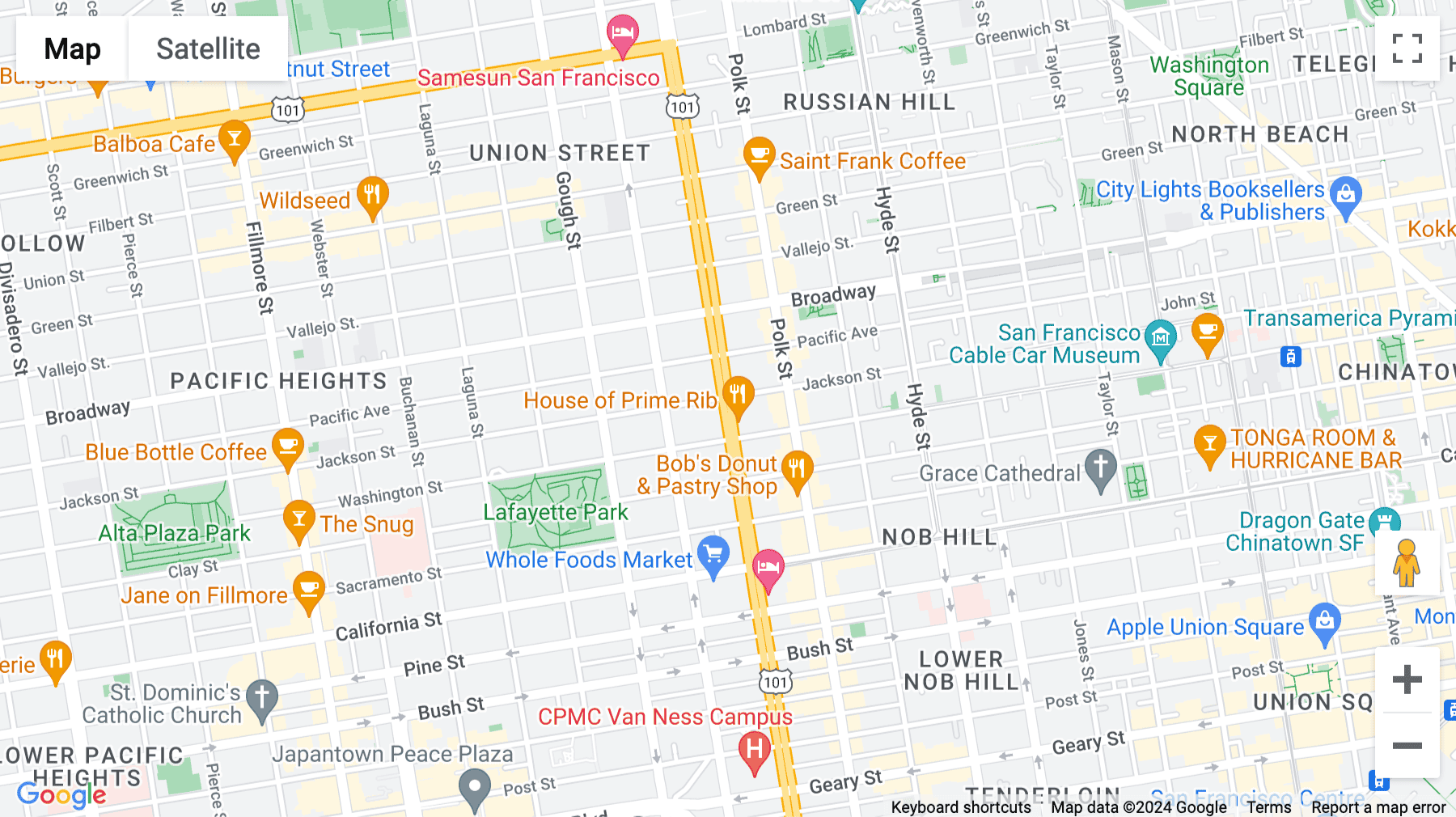 Click for interative map of 2001 Van Ness Avenue, Suite 300, San Francisco