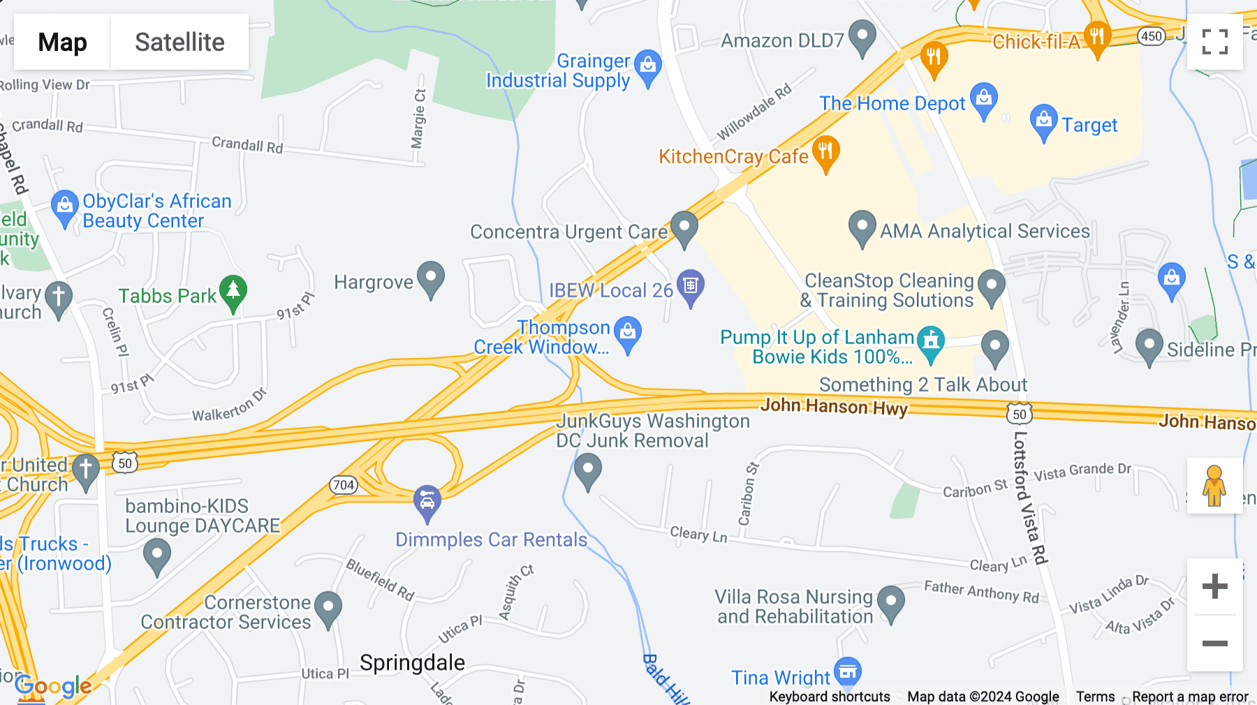 Click for interative map of 4200 Parliament Place, Suite 430, Greenbelt