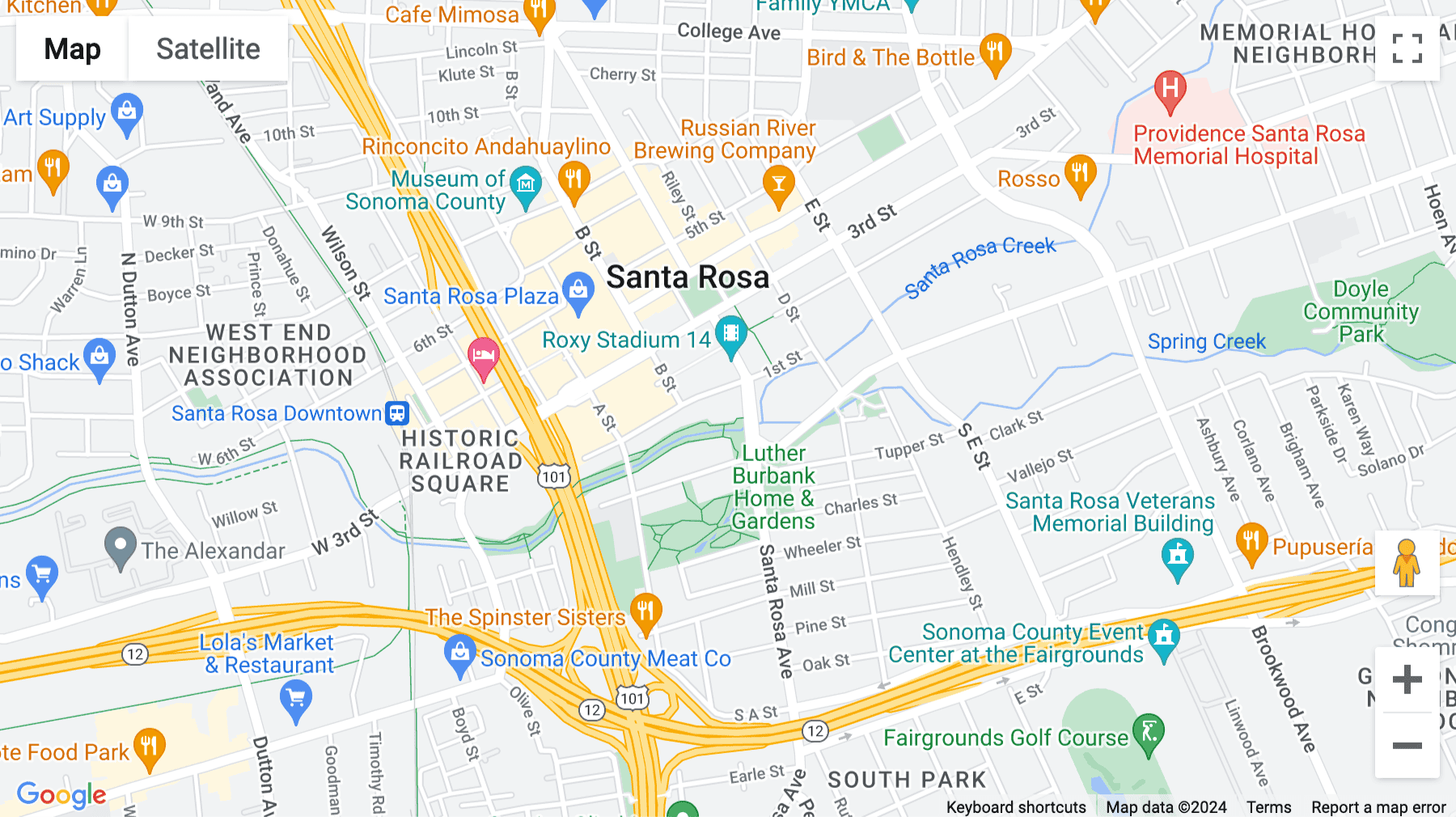 Click for interative map of 111 Santa Rosa Avenue, Santa Rosa