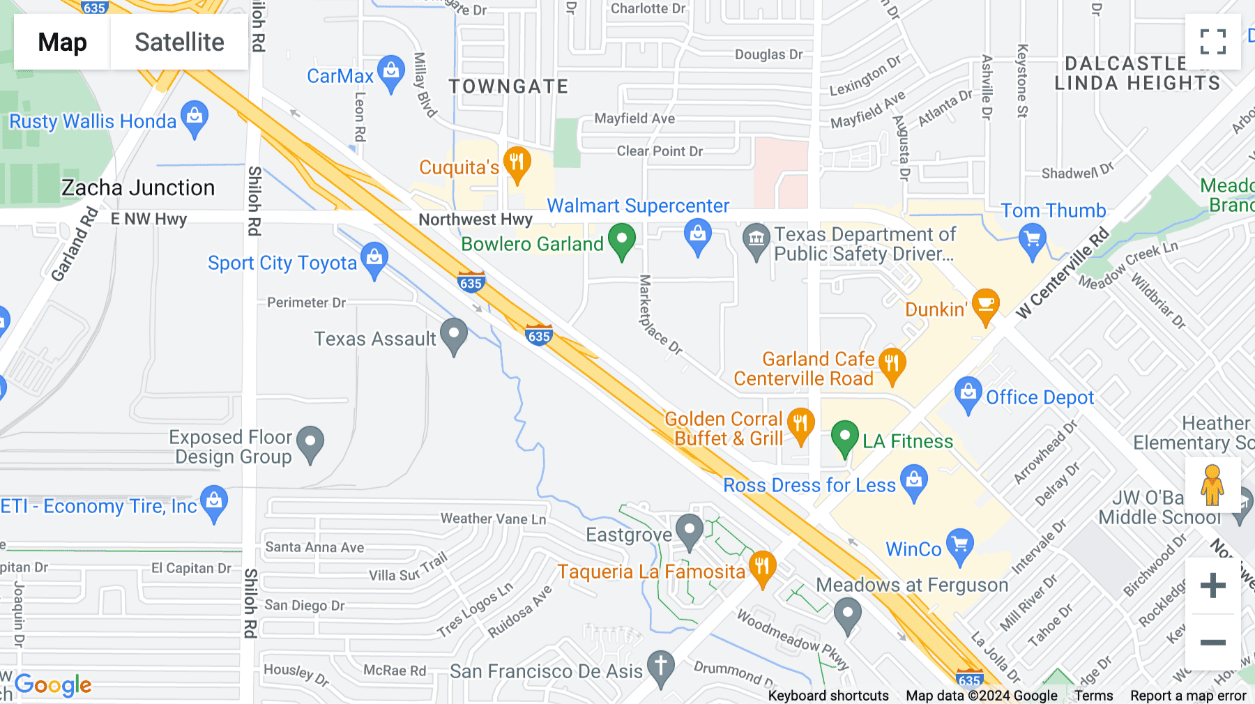 Click for interative map of 13509 Lyndon B Johnson Freeway, 1st Floor, Garland
