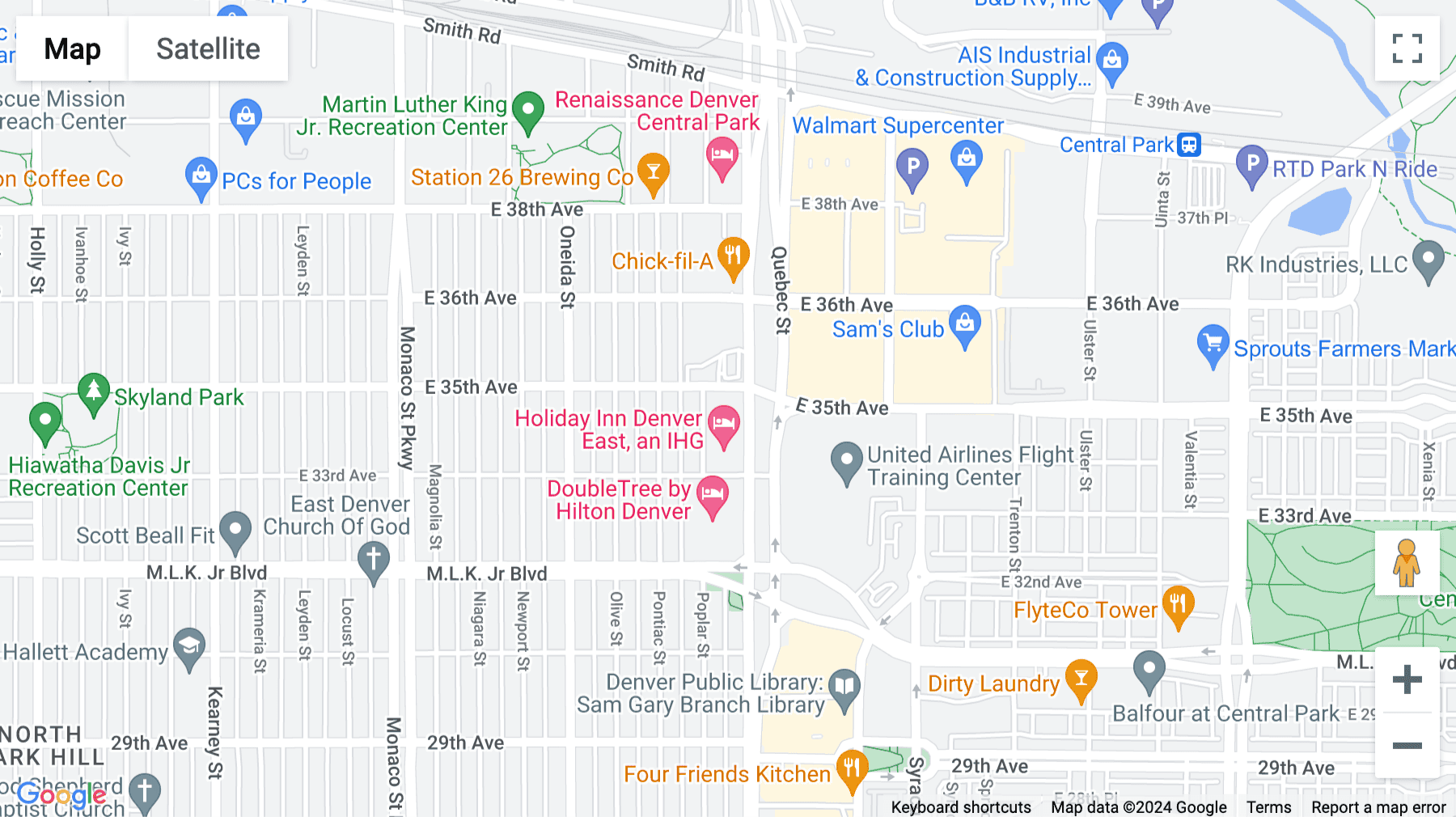 Click for interative map of 3401 Quebec Street, Suite 9000, Denver