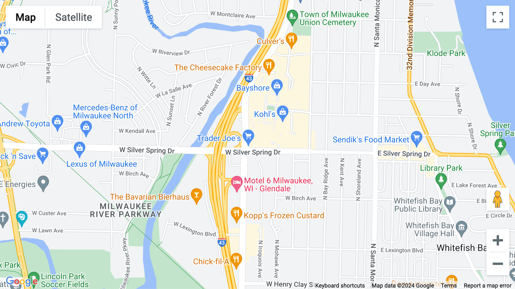 Click for interative map of 500 West Silver Spring Drive, Glendale (California)