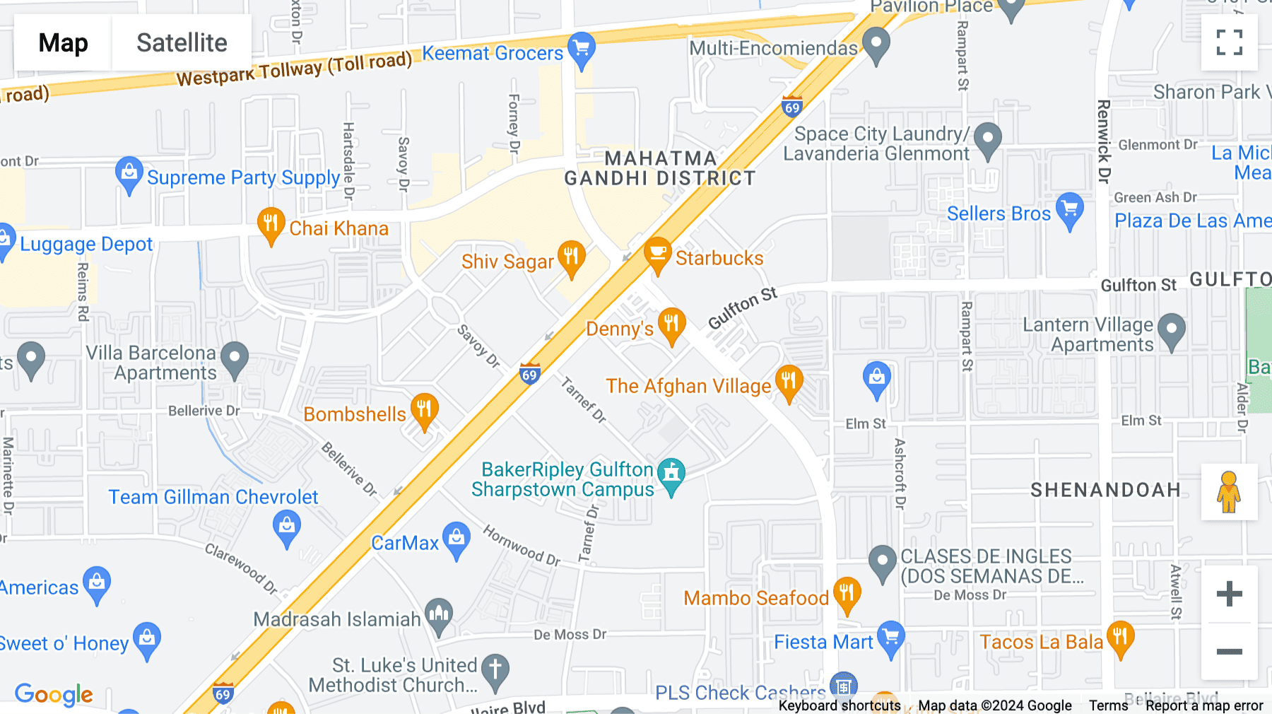 Click for interative map of 6671 Southwest Freeway, 7th Floor, Houston