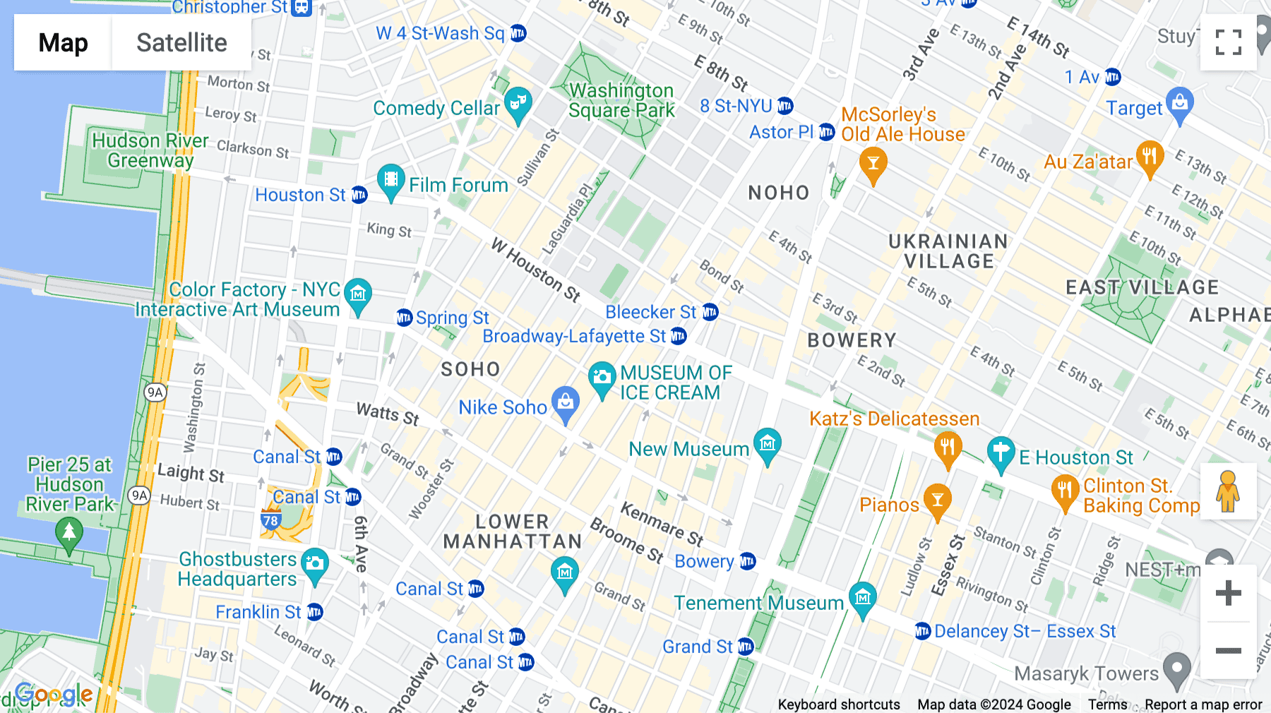 Click for interative map of 594 Broadway, Suite 701, New York City