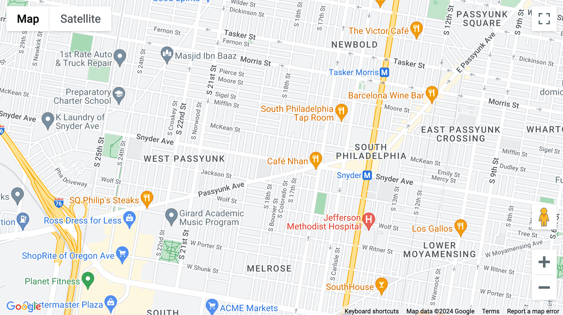 Click for interative map of 1727 Snyder Avenue, Philadelphia
