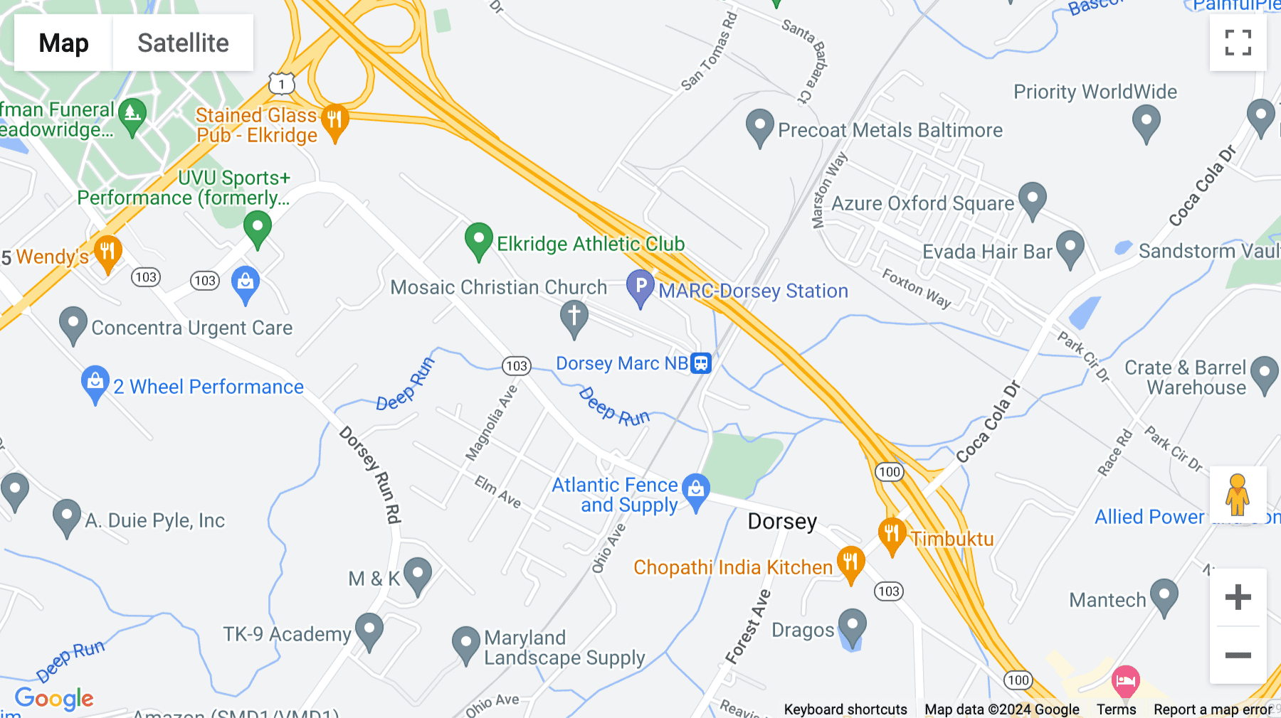 Click for interative map of 6865 Deerpath Road, Elkridge