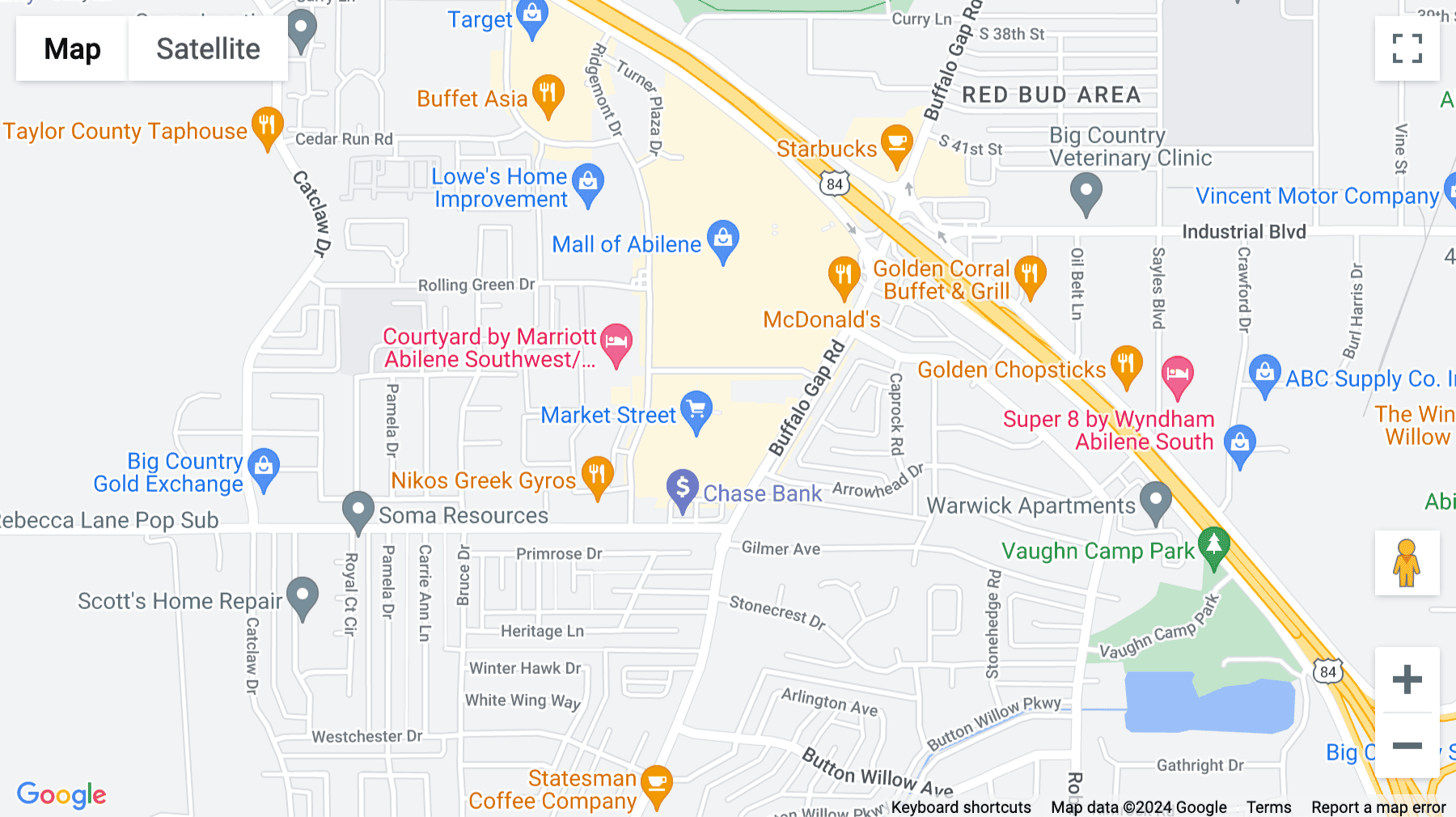 Click for interative map of 4400 Place, 4400 BUFFALO GAP ROAD, Abilene