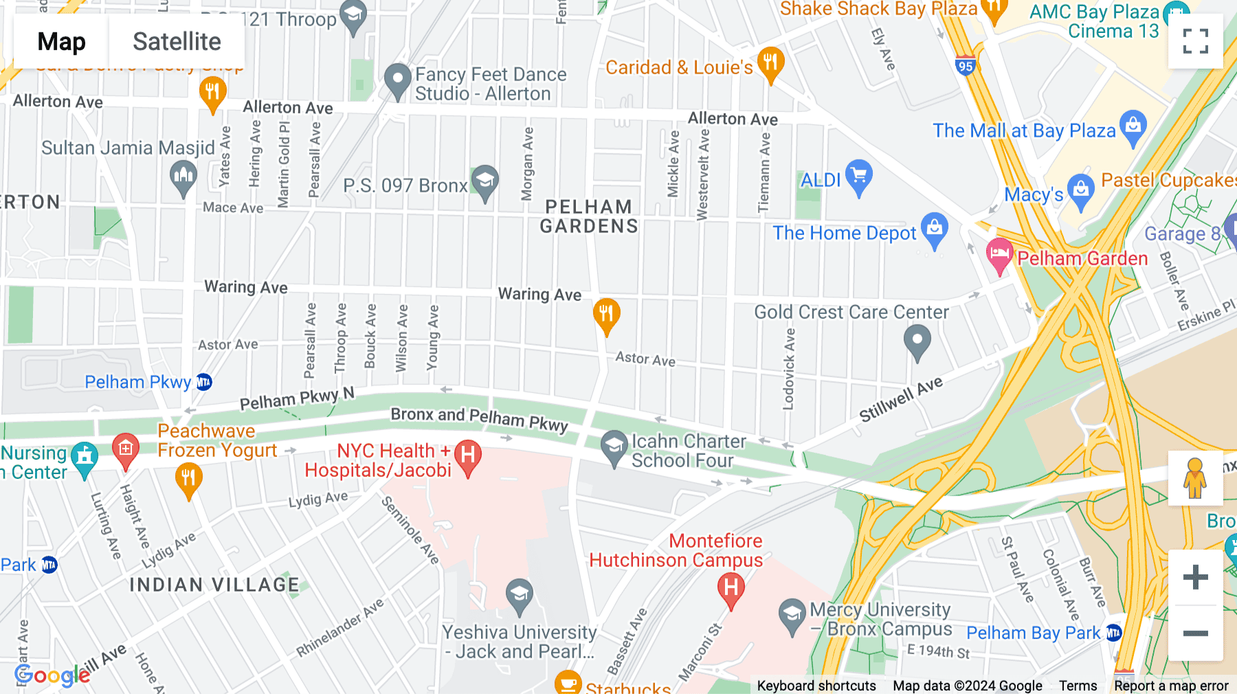 Click for interative map of 1500 Astor Avenue, 2nd Floor, New York City