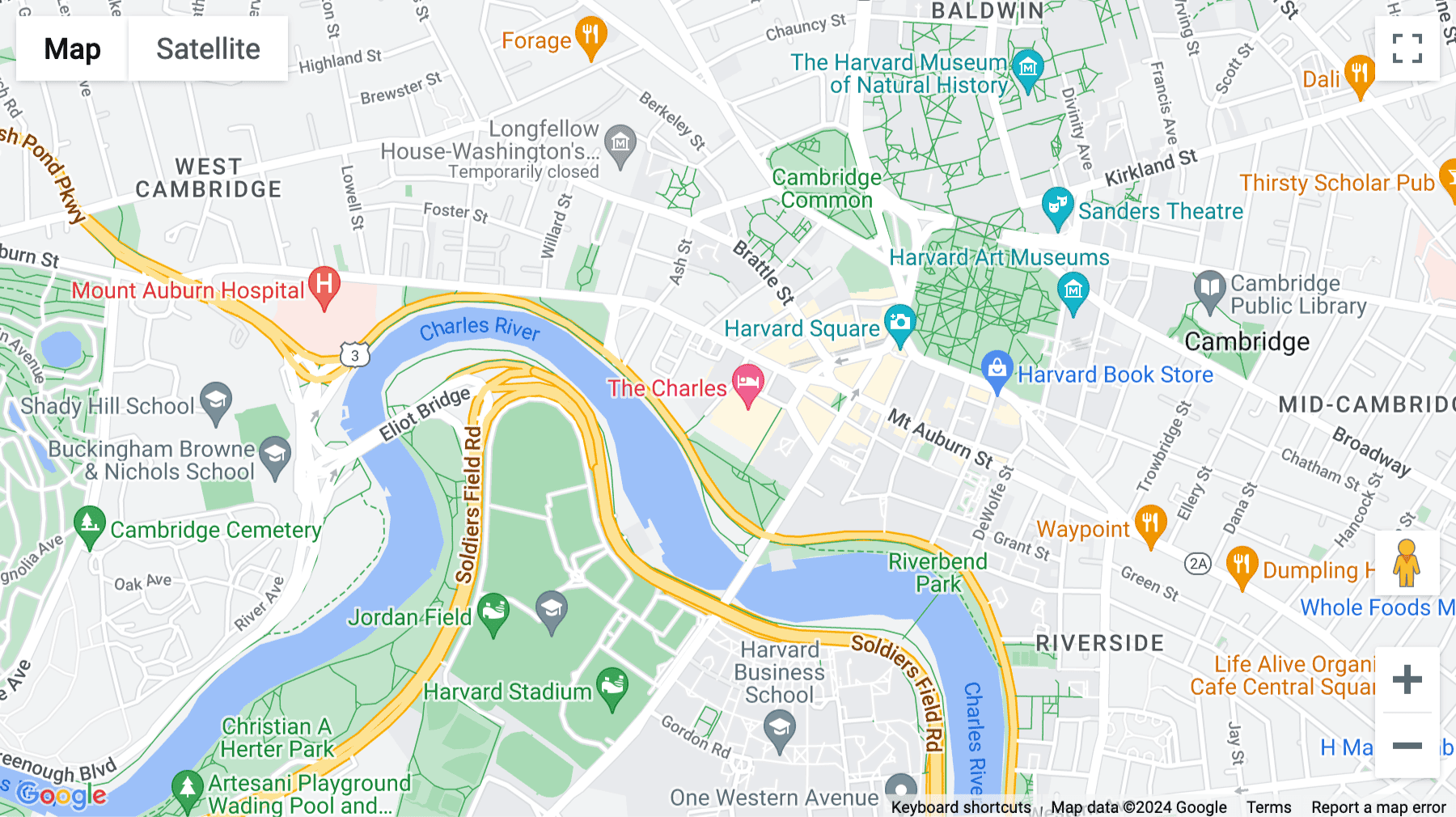 Click for interative map of 20 University Road, 5th Floor, Cambridge (Massachusetts)