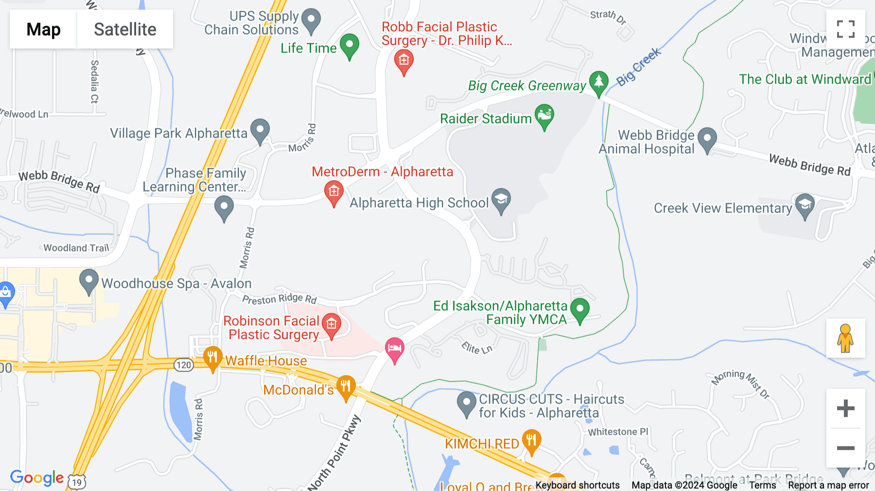 Click for interative map of 3480 Preston Ridge Road, Suite 500, Alpharetta (Georgia)