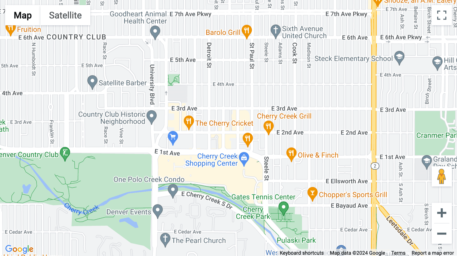 Click for interative map of 201 Milwaukee Street, Suite 200, Denver