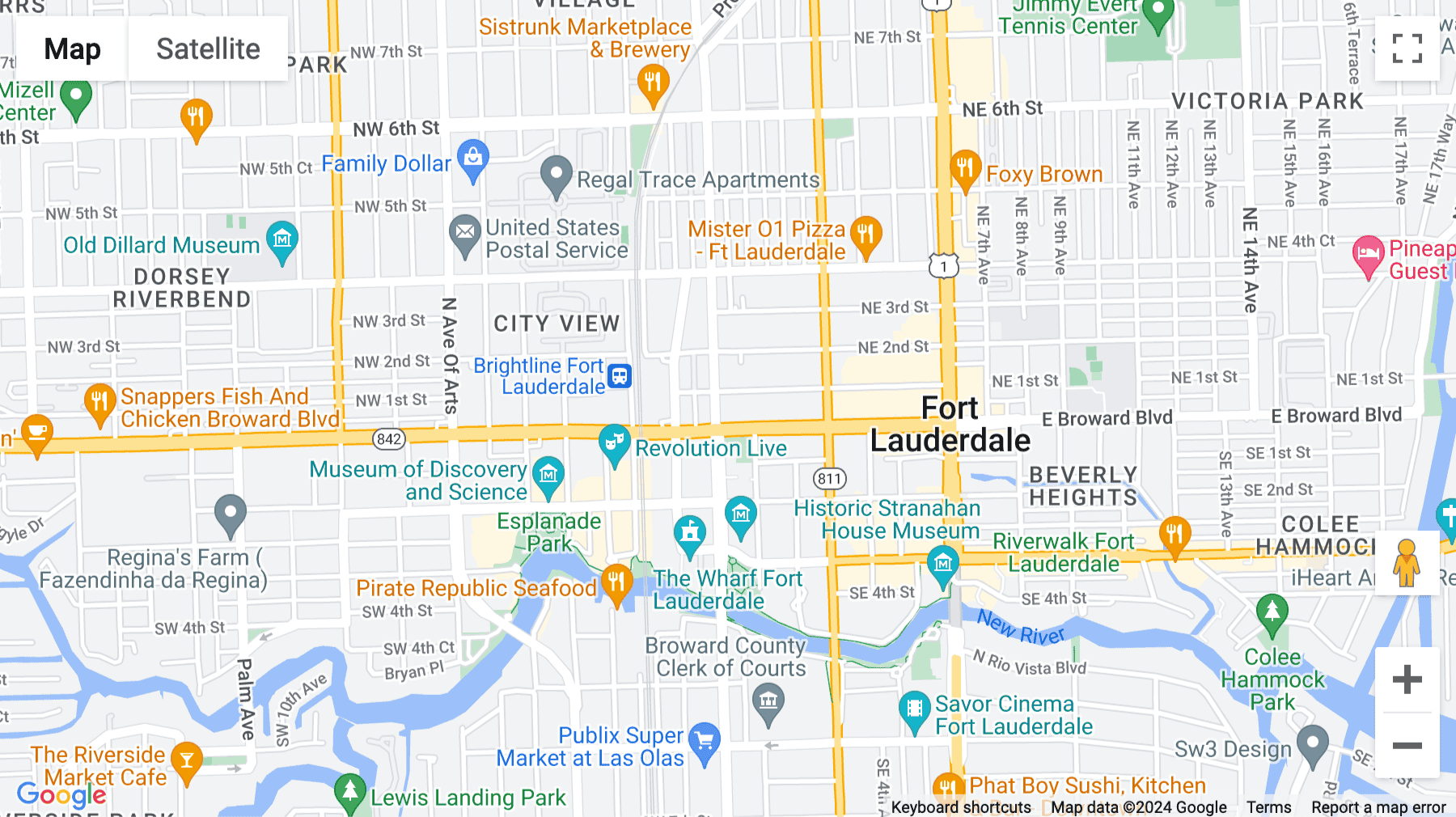 Click for interative map of 1 East Broward Boulevard, Suite 700, Fort Lauderdale