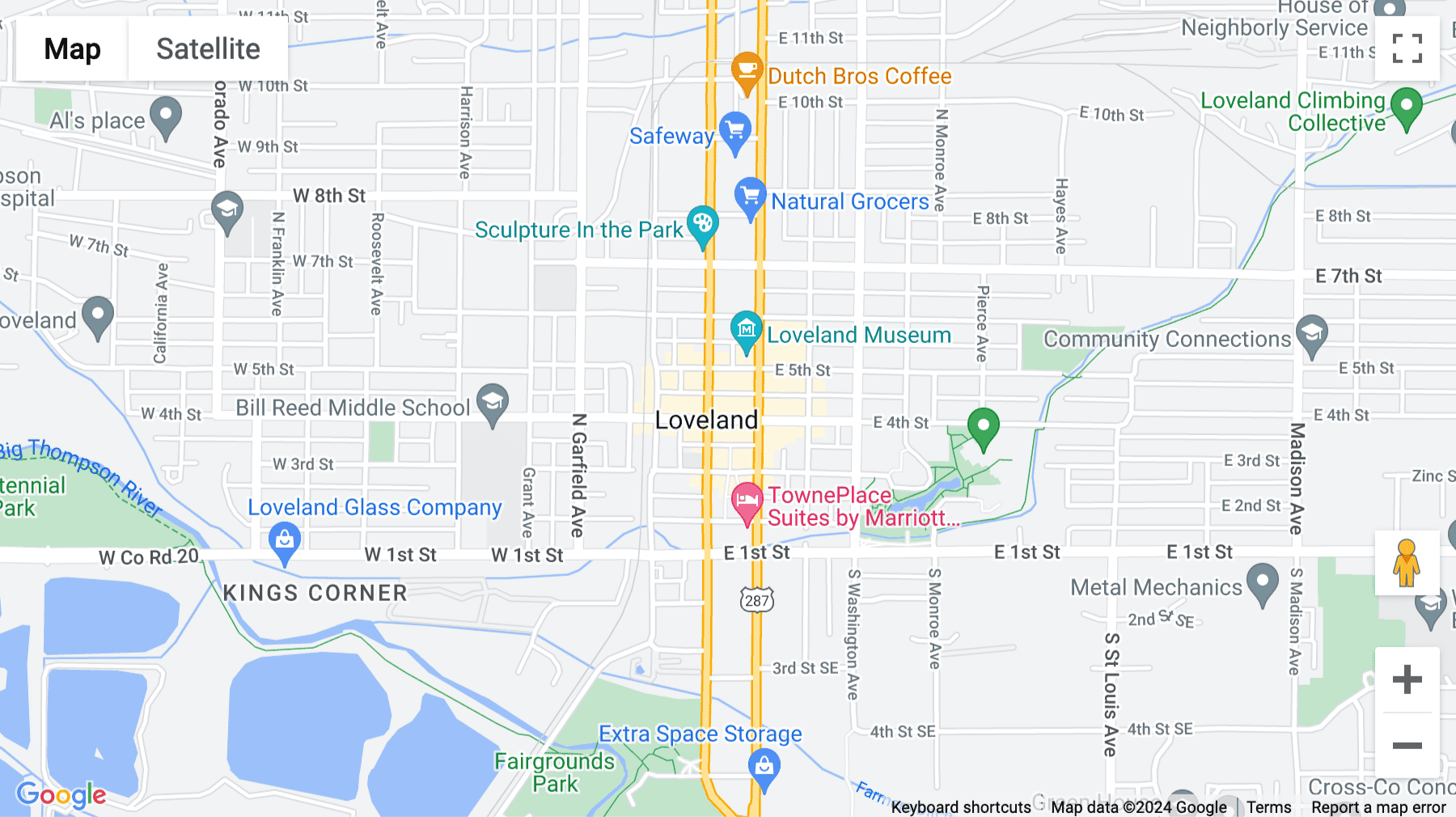 Click for interative map of 201 East 4th Street, Loveland