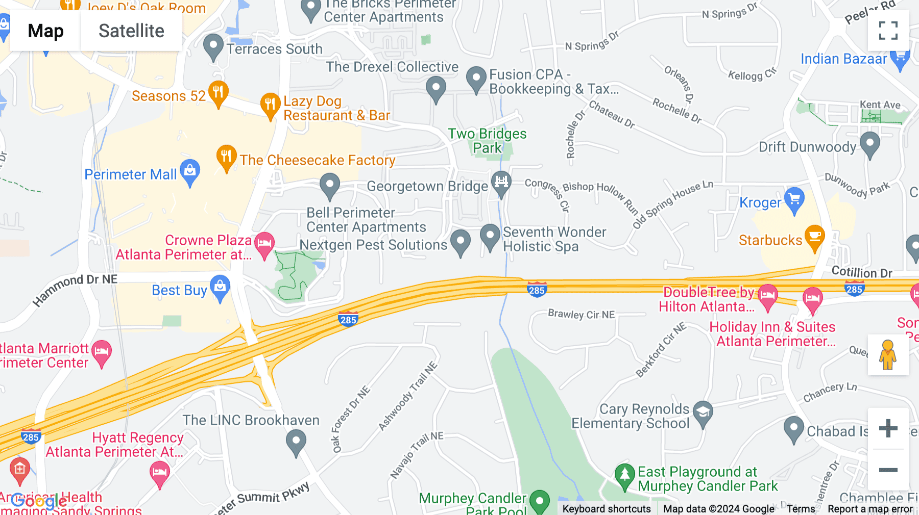 Click for interative map of 56 Perimeter Center East, Suite 150, Atlanta