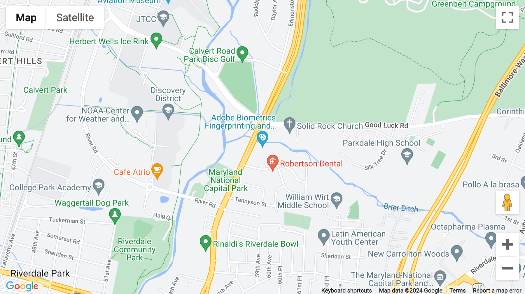 Click for interative map of 6801 Kenilworth Avenue, Suite 300, Riverdale