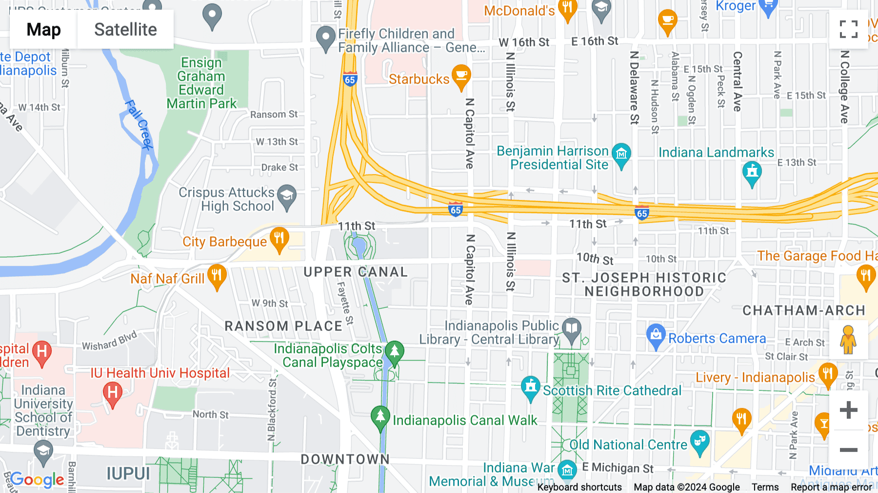 Click for interative map of 1060 North Capitol Avenue, The Stutz, Suite 3-101, Indianapolis