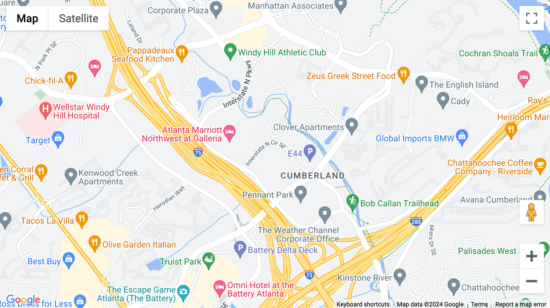 Click for interative map of 3100 Interstate North Circle Southeast, Suite 200, Atlanta