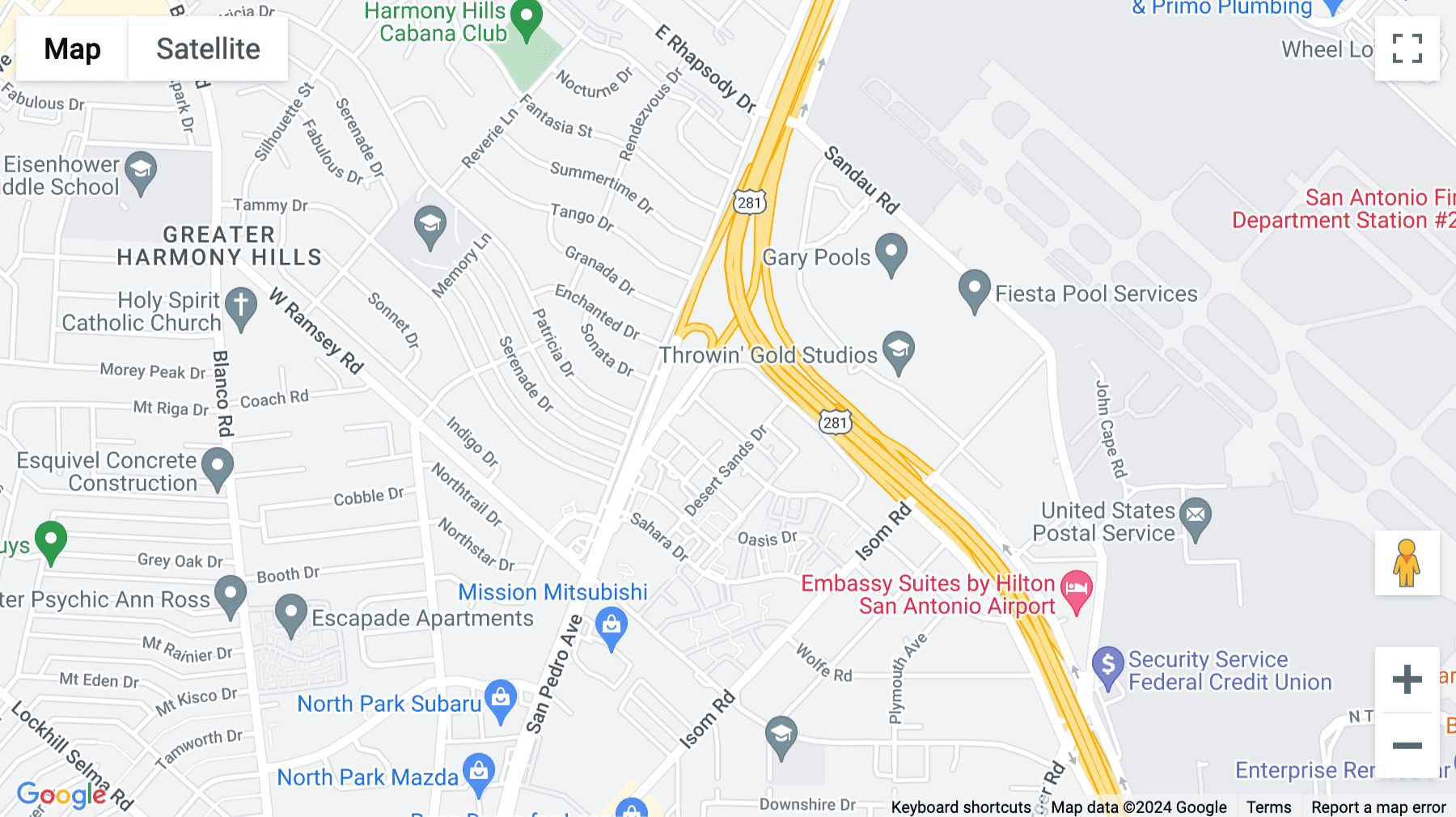 Click for interative map of 10127 Morocco Street, No.195, San Antonio