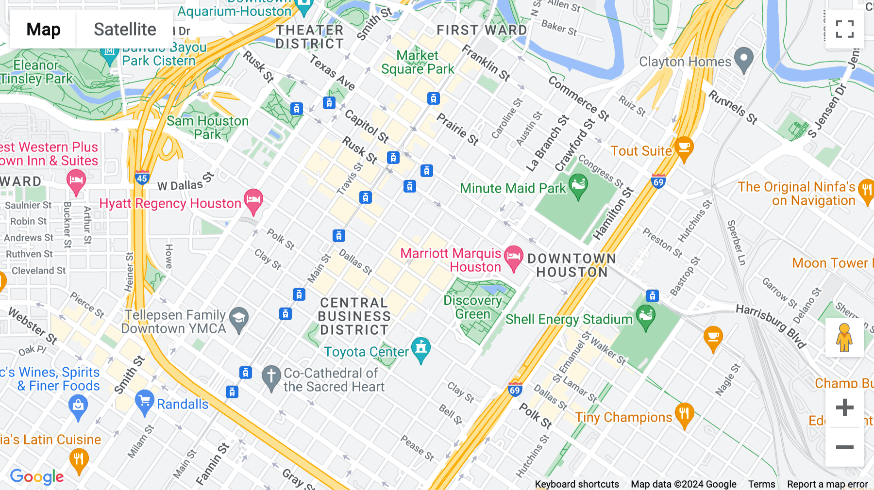 Click for interative map of 1301 McKinney Street, 5th Floor, Houston