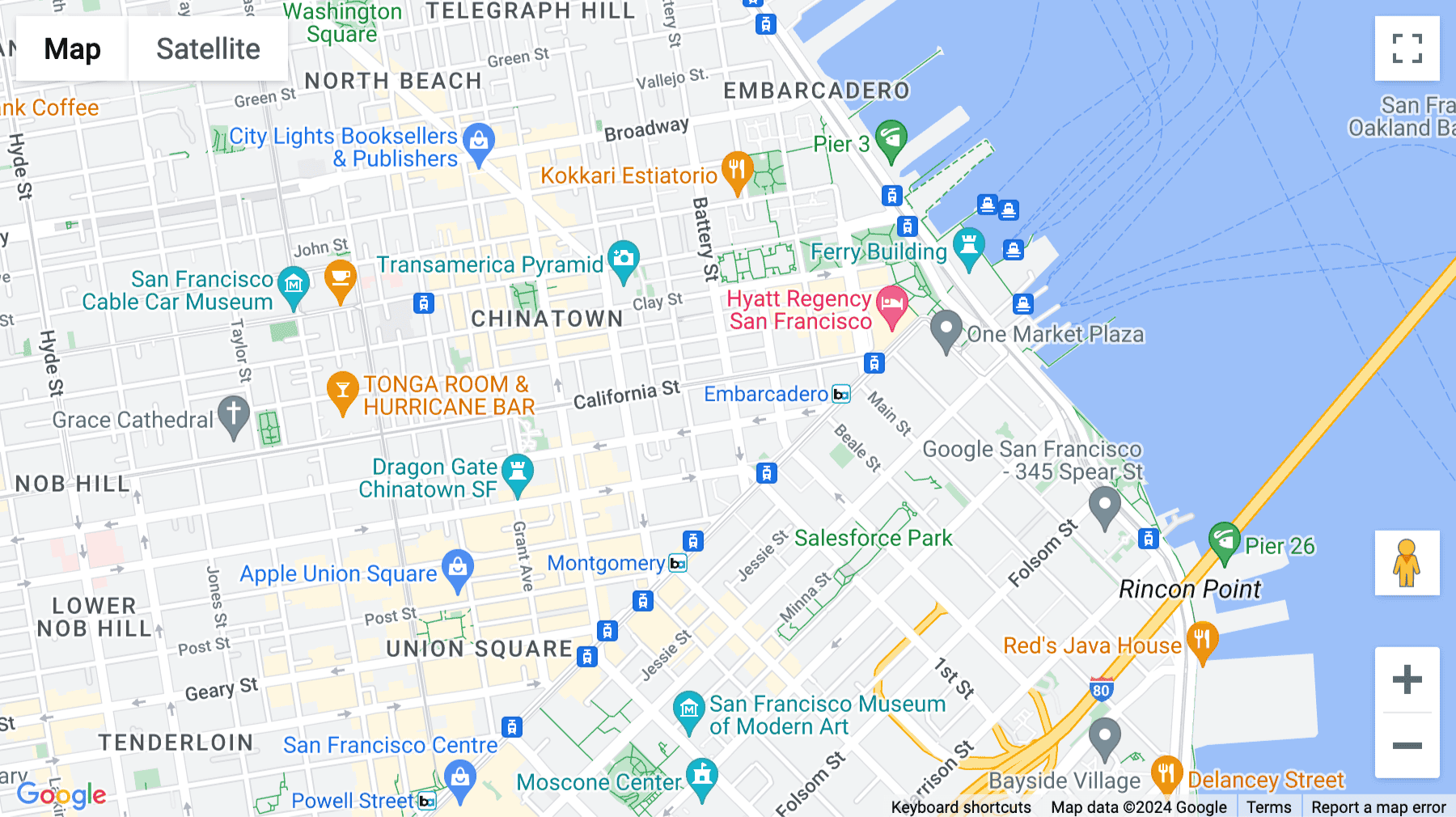 Click for interative map of 345 California Street, 6th and 7th Floor, San Francisco