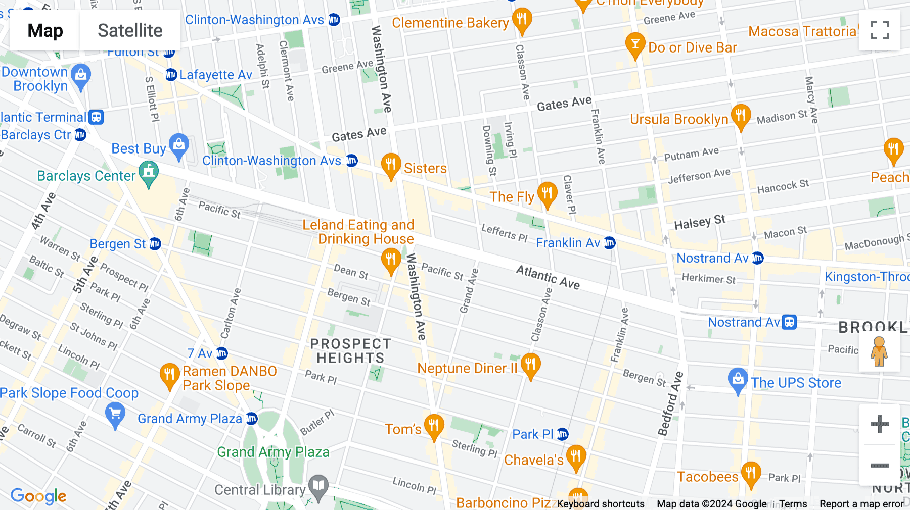 Click for interative map of 594 Dean Street (Brooklyn), 1st, 2nd & 3rd Floor, New York City