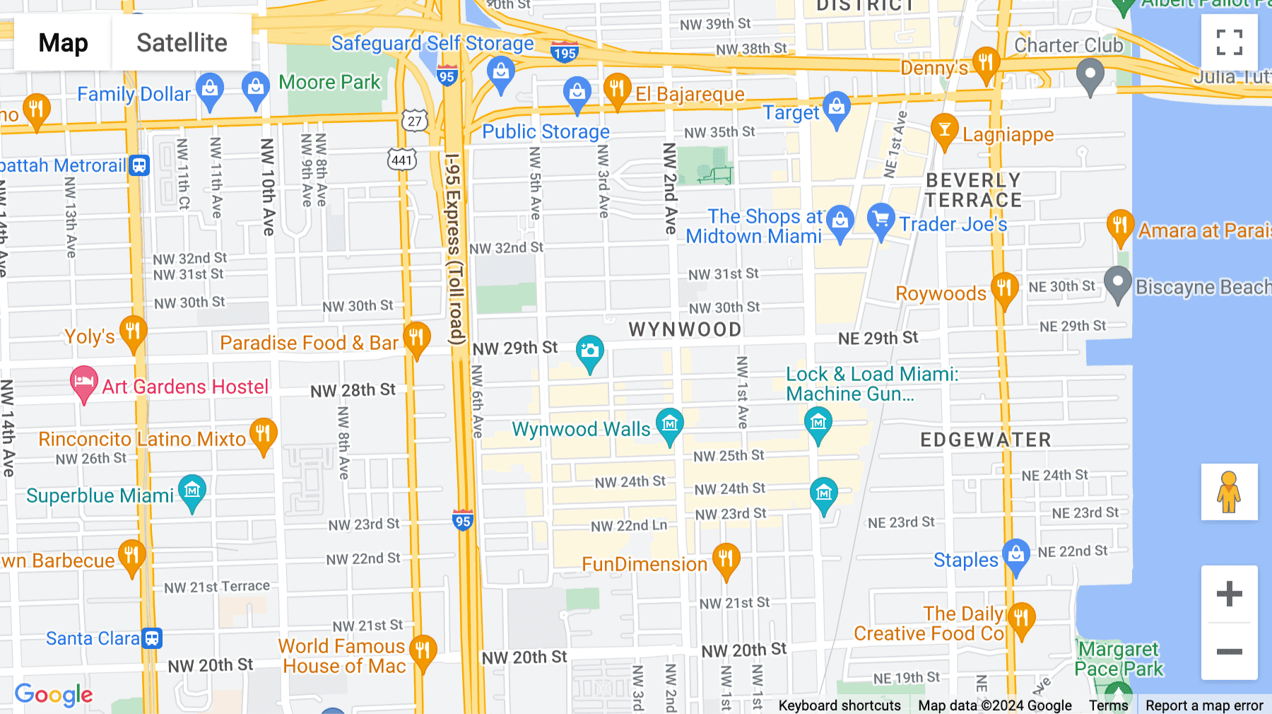 Click for interative map of 252 Northwest 29th Street, 9th & 10th Floor, Miami