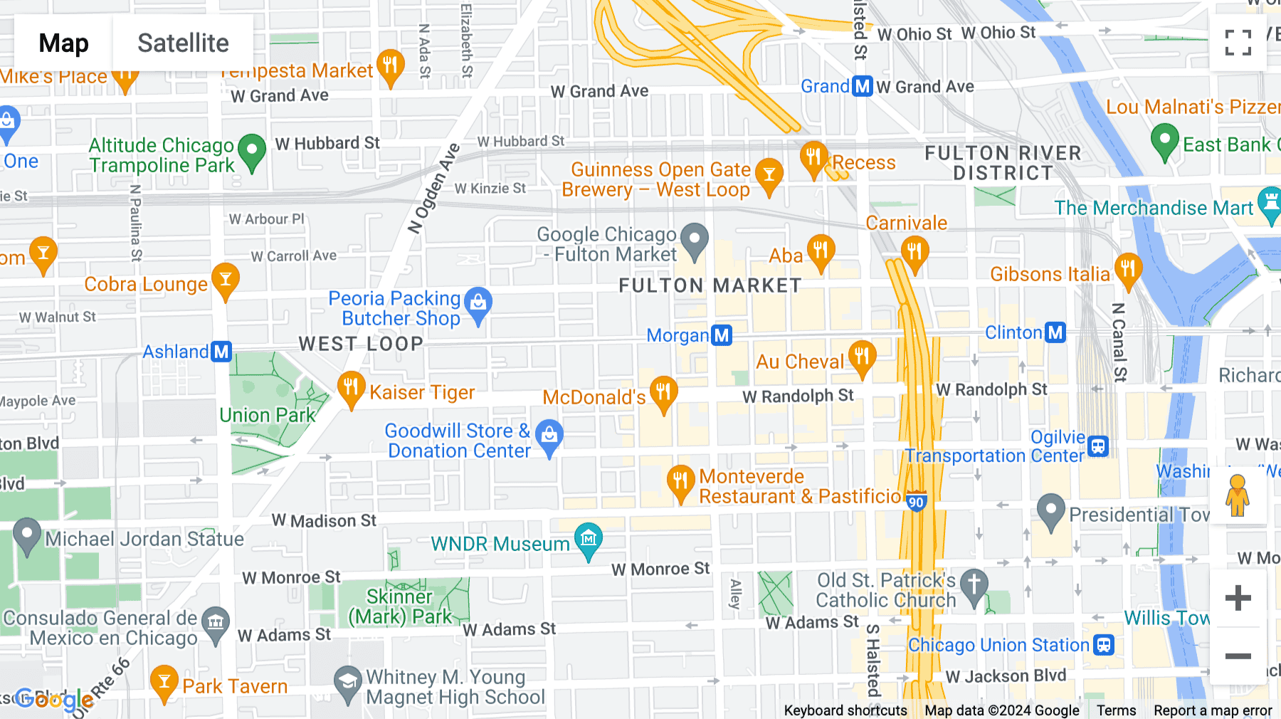 Click for interative map of 171 North Aberdeen Street, 4th and 5th Floor, Chicago