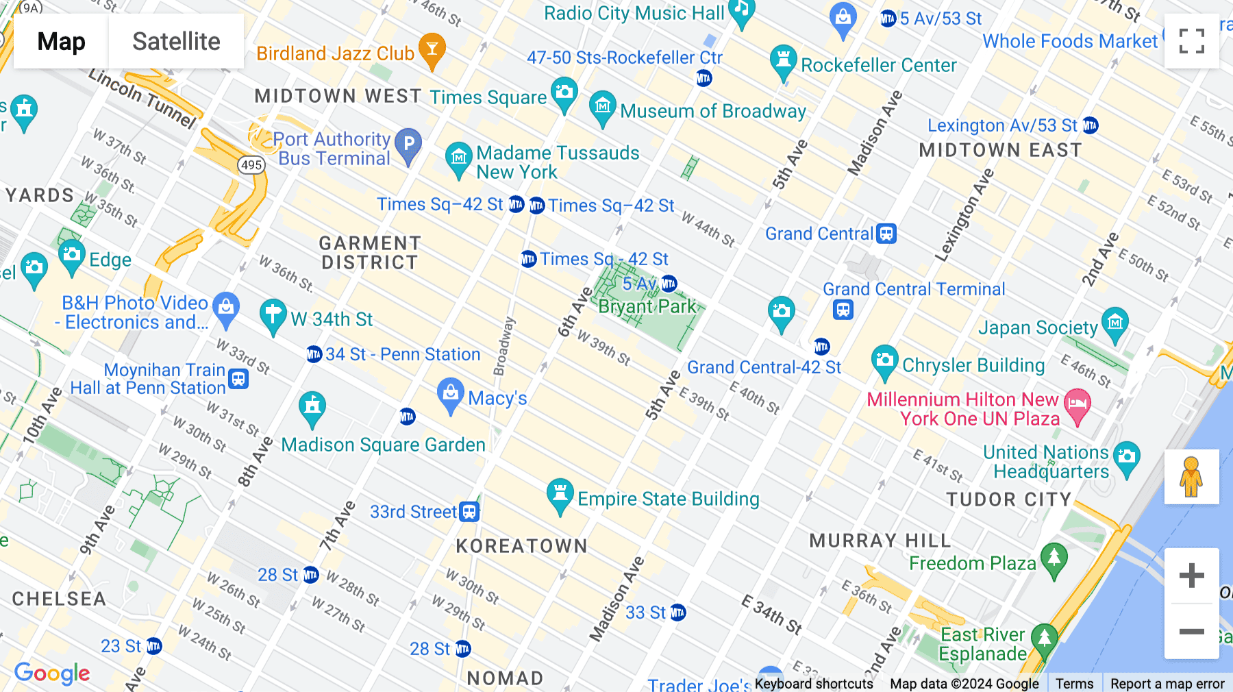 Click for interative map of 25 West 39th Street, 7th, 8th, & 9th Floor, Suite 700, New York City