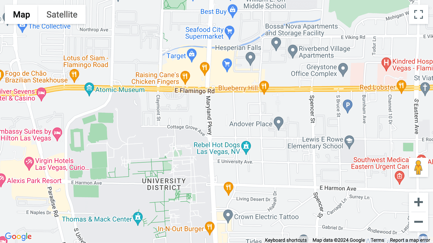 Click for interative map of 4220 South Maryland Parkway, 2nd Floor, Las Vegas