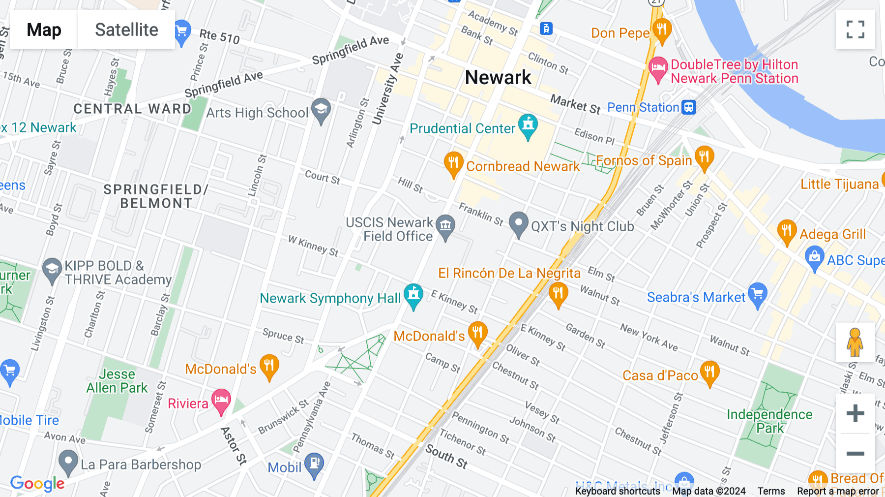 Click for interative map of 972 Broad Street, Suite 300, Newark