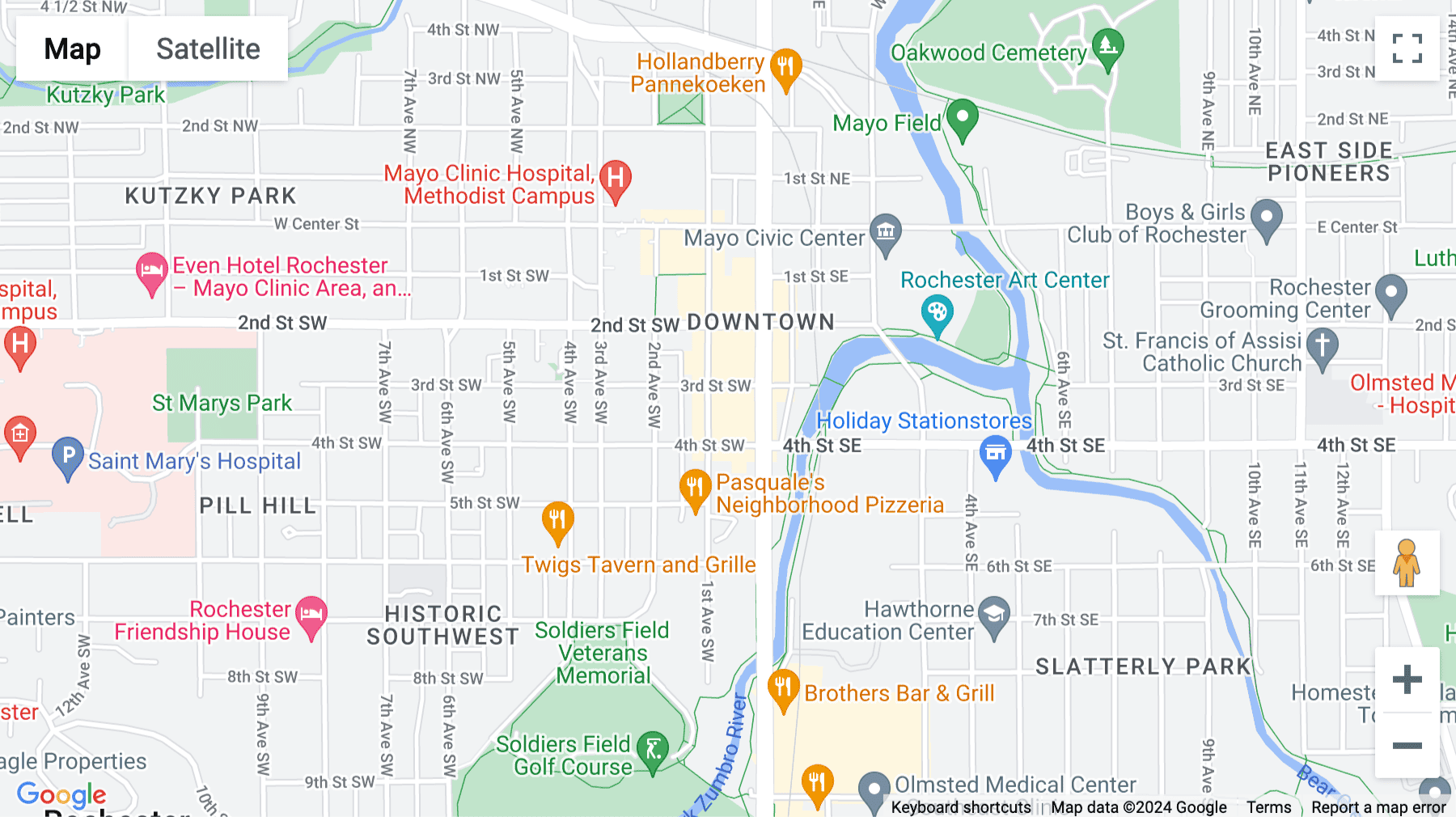 Click for interative map of 318 1st Avenue Southwest, 1st Floor, Rochester (New York)