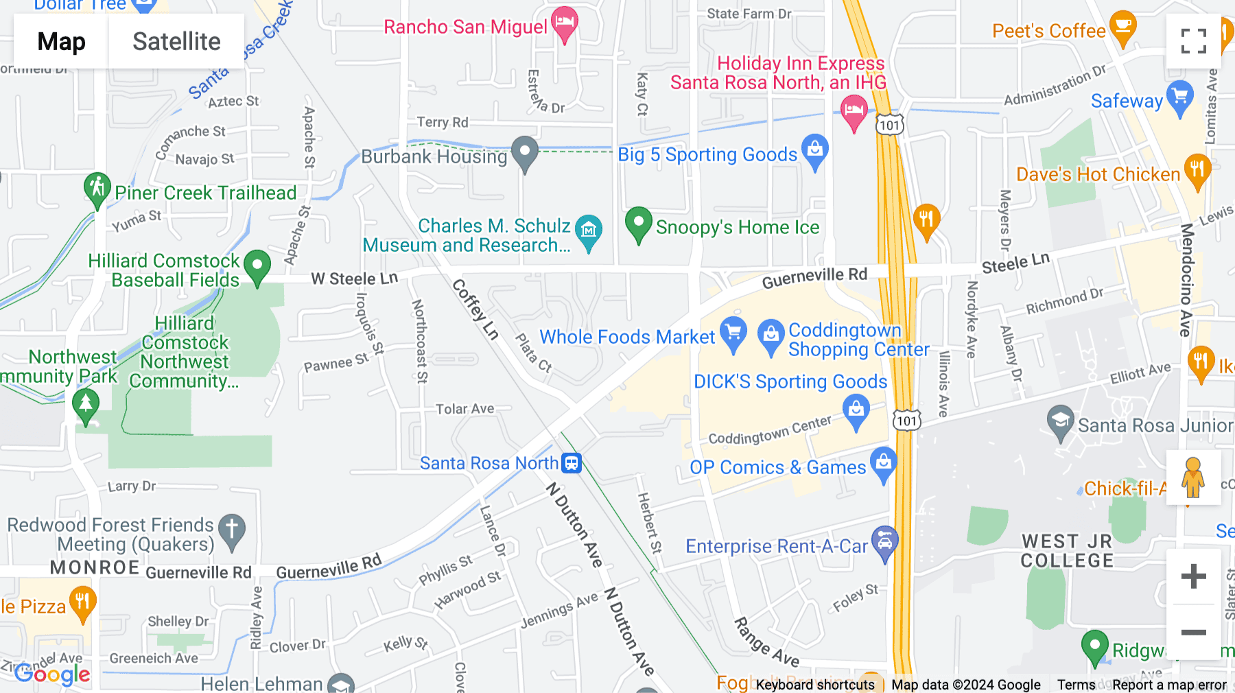 Click for interative map of 1421 Guerneville Road, 2nd Floor, Santa Rosa