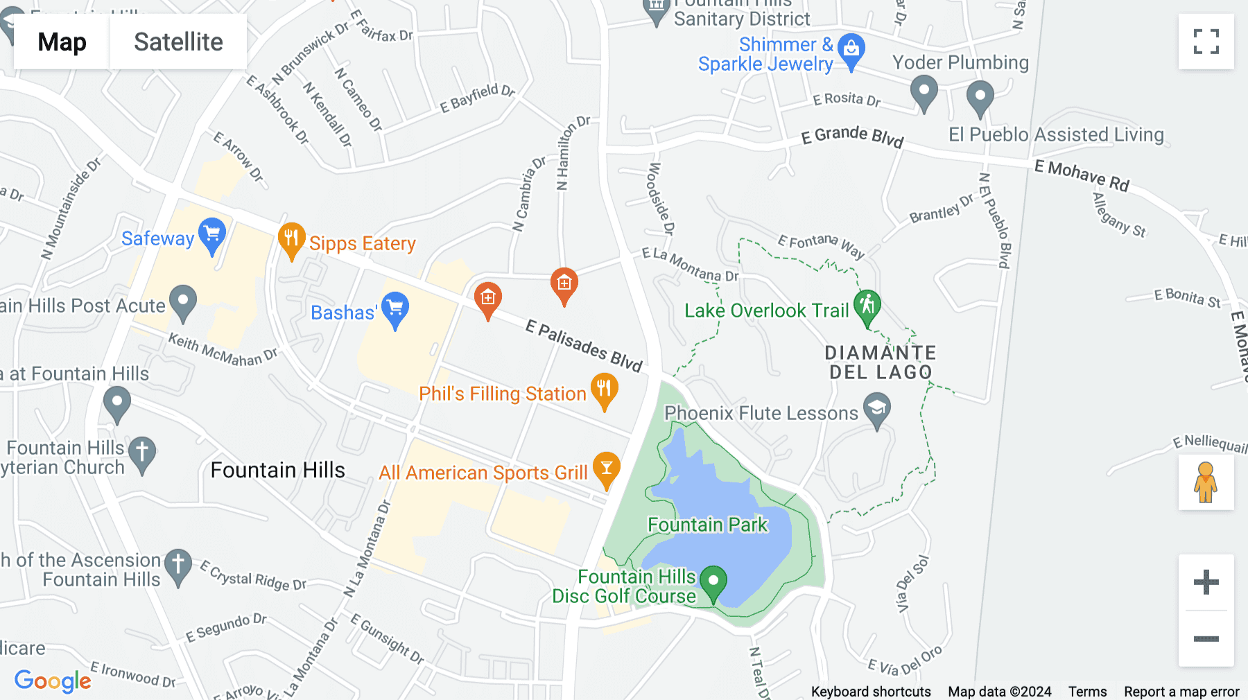Click for interative map of 16930 East Palisades Boulevard, Fountain Hills