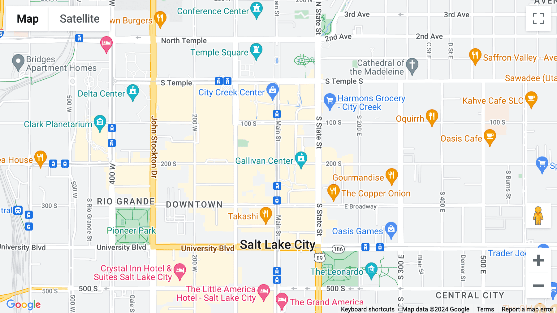 Click for interative map of 175 South Main Street, 5th Floor, Salt Lake City