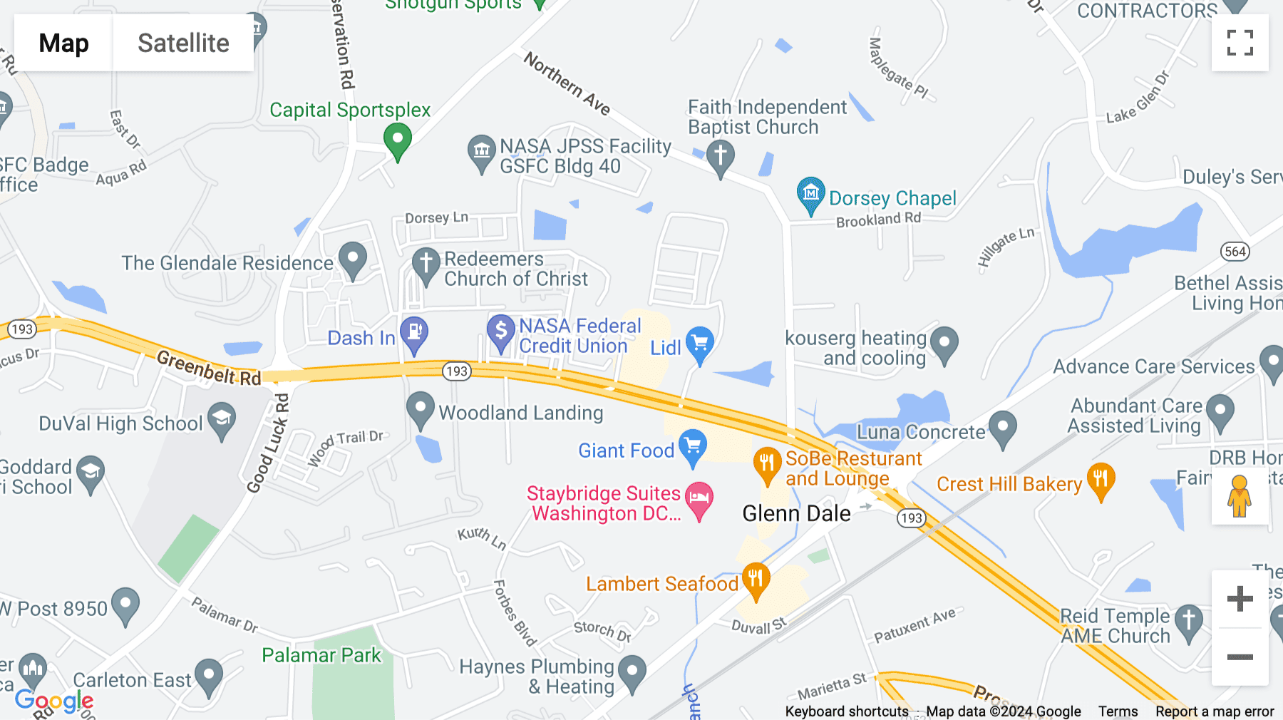 Click for interative map of 7375 Executive Place, Suite 400, Lanham
