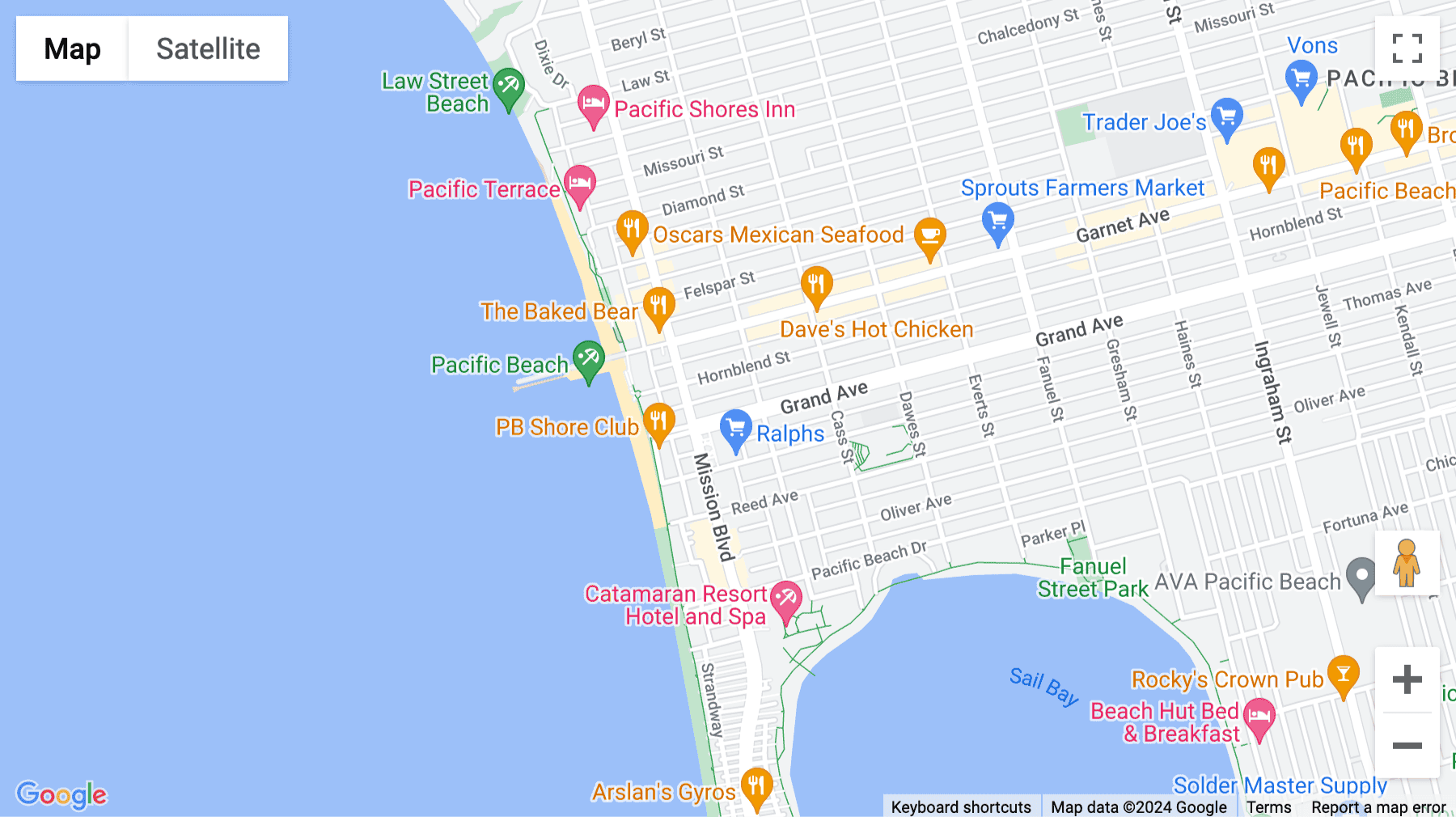Click for interative map of 864 Grand Avenue No.448, San Diego