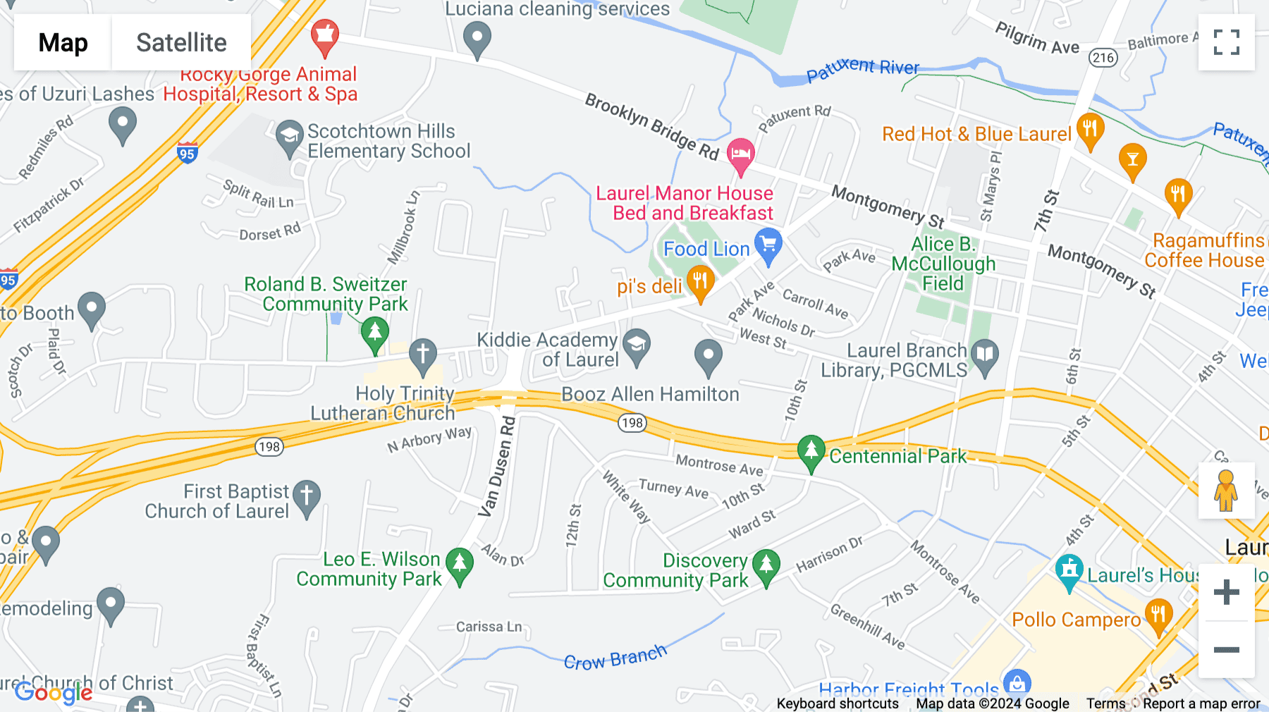 Click for interative map of 8101 Sandy Spring Road, Suite 300, Laurel (Maryland)