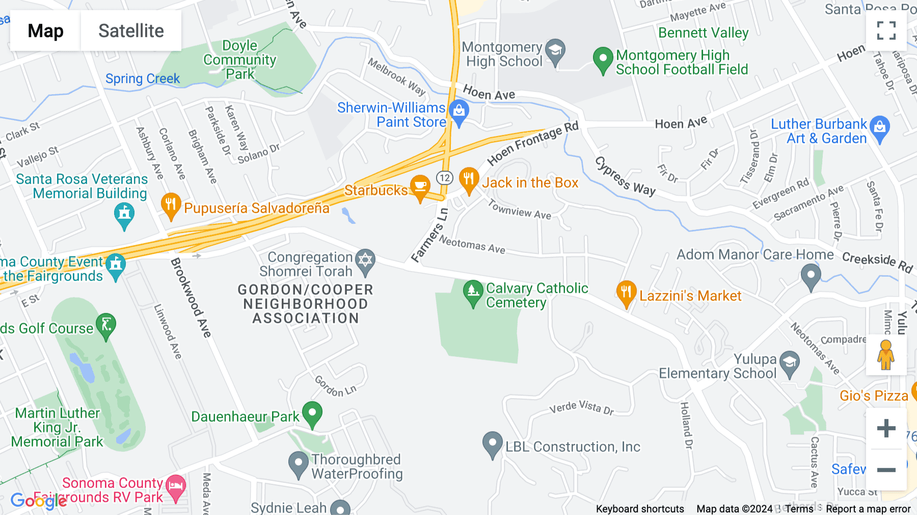 Click for interative map of 1410 Neotomas Avenue, 2nd Floor, Santa Rosa