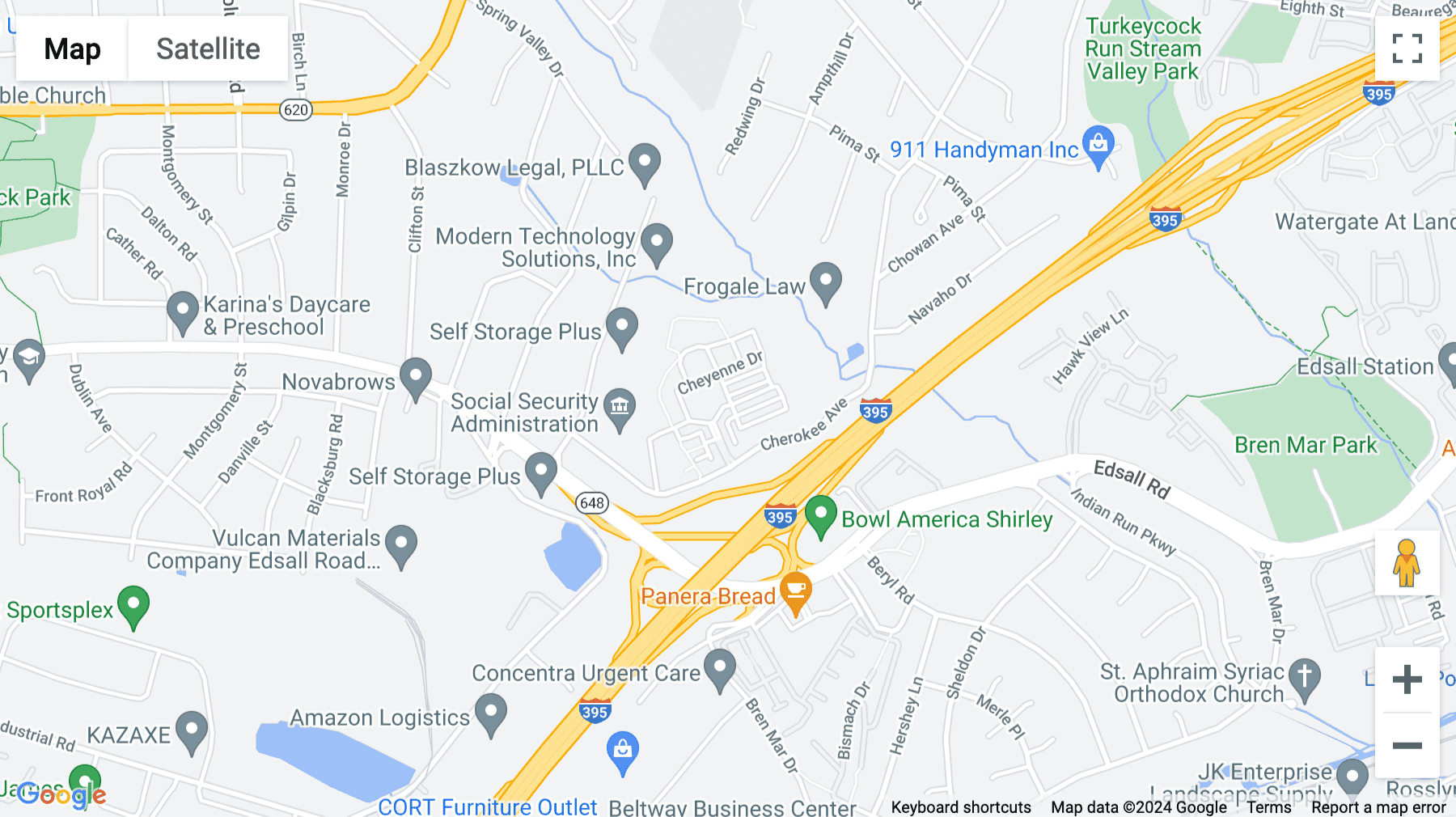 Click for interative map of 5510 Cherokee Avenue, Suite 300, Alexandria (Virginia)