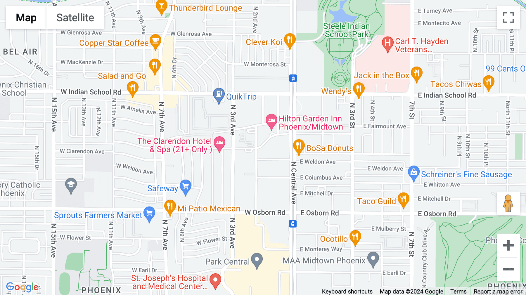 Click for interative map of 3838 North Central Avenue, City Square, Suite 900, Phoenix