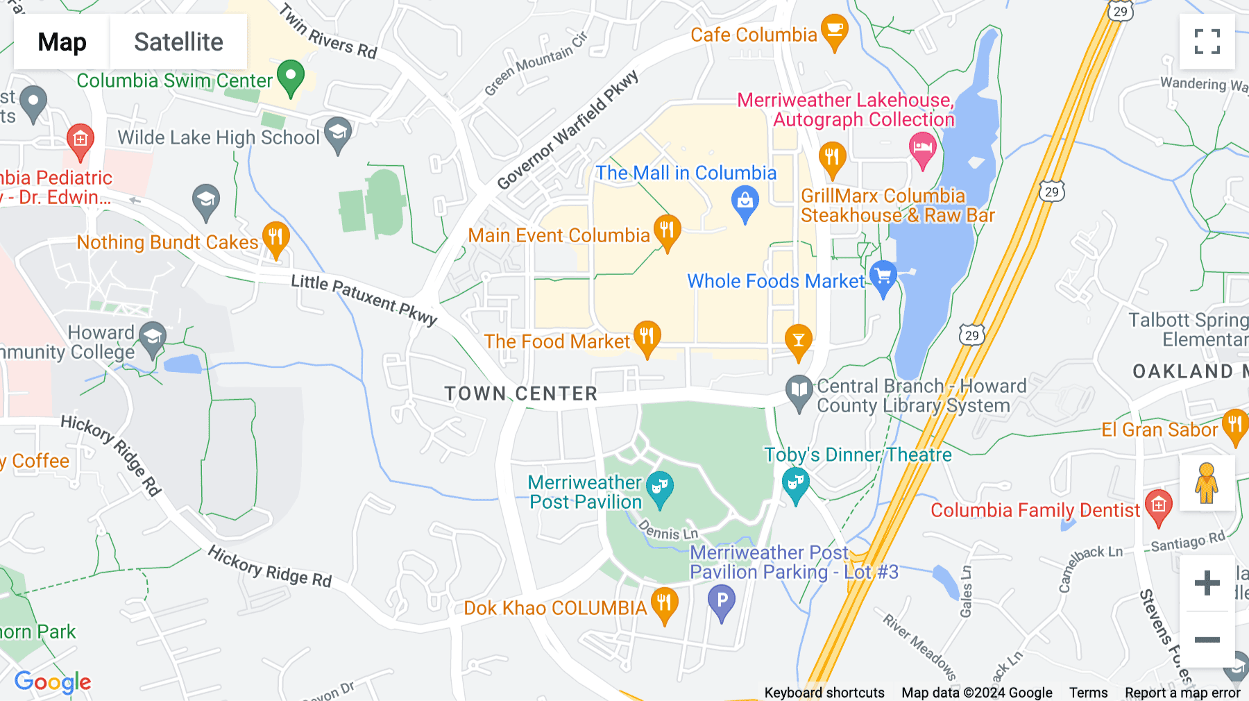 Click for interative map of 10490 Little Patuxent Parkway, Suite 600, Columbia (Maryland)