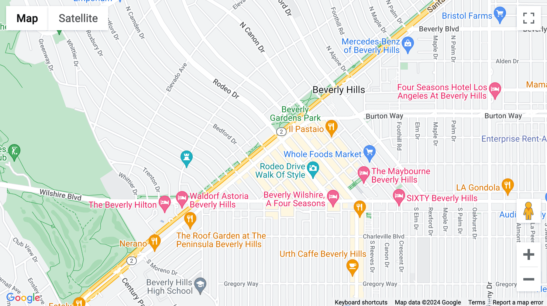 Click for interative map of 468 North Camden Drive, 2nd Floor, Beverly Hills (California)