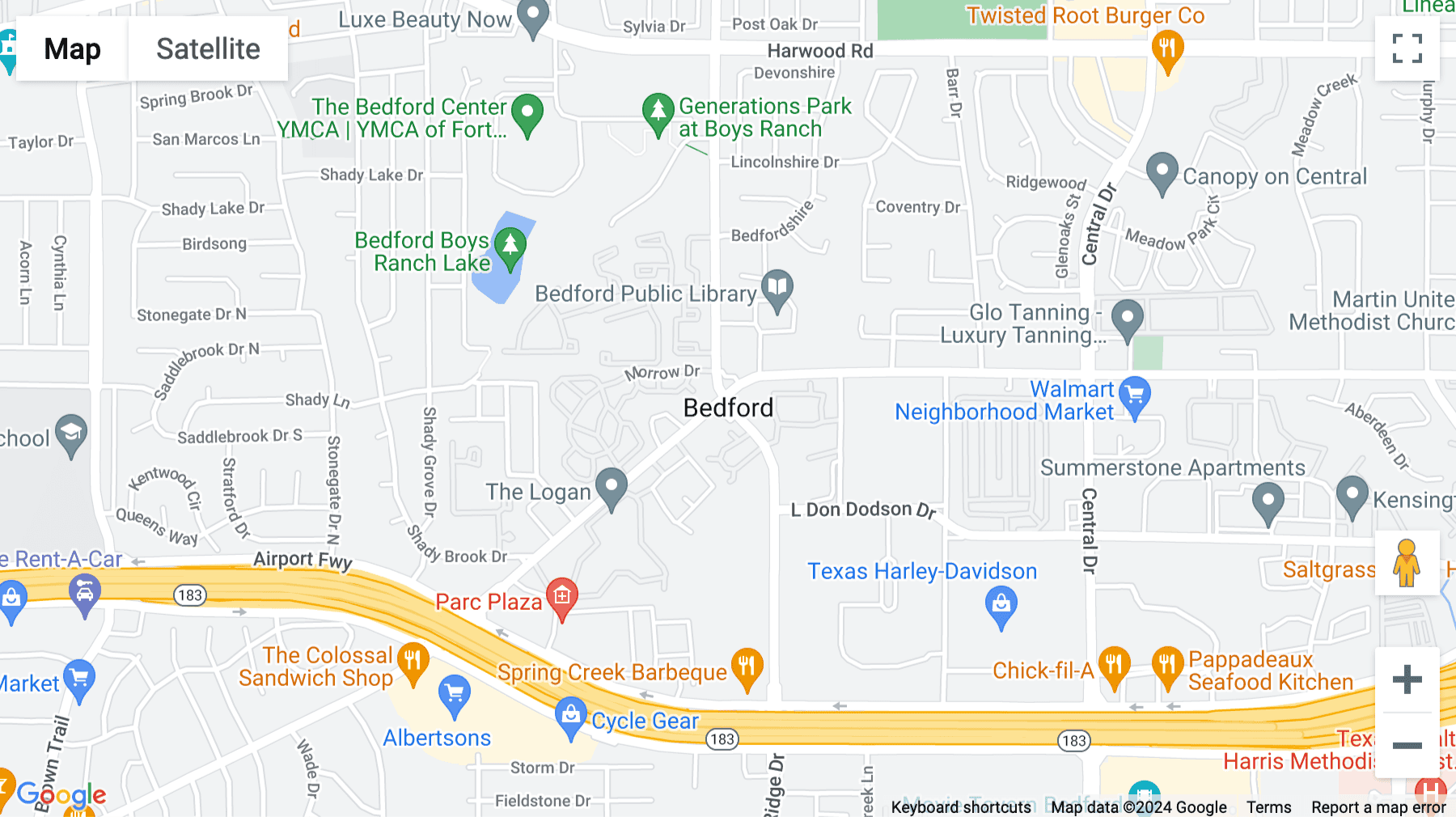 Click for interative map of 404 Airport Freeway, Suite 100, Bedford (New Hampshire)