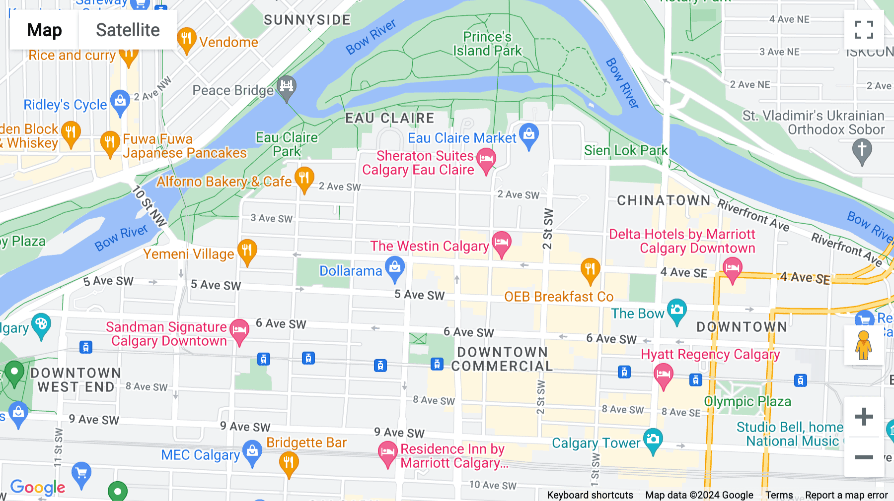 Click for interative map of Altius Centre, 500 4th Avenue South West, Calgary