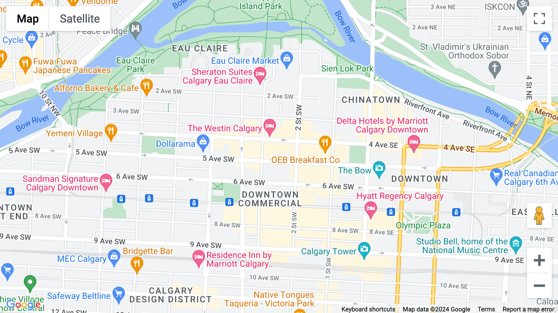 Click for interative map of 330 5th Avenue South West, Calgary