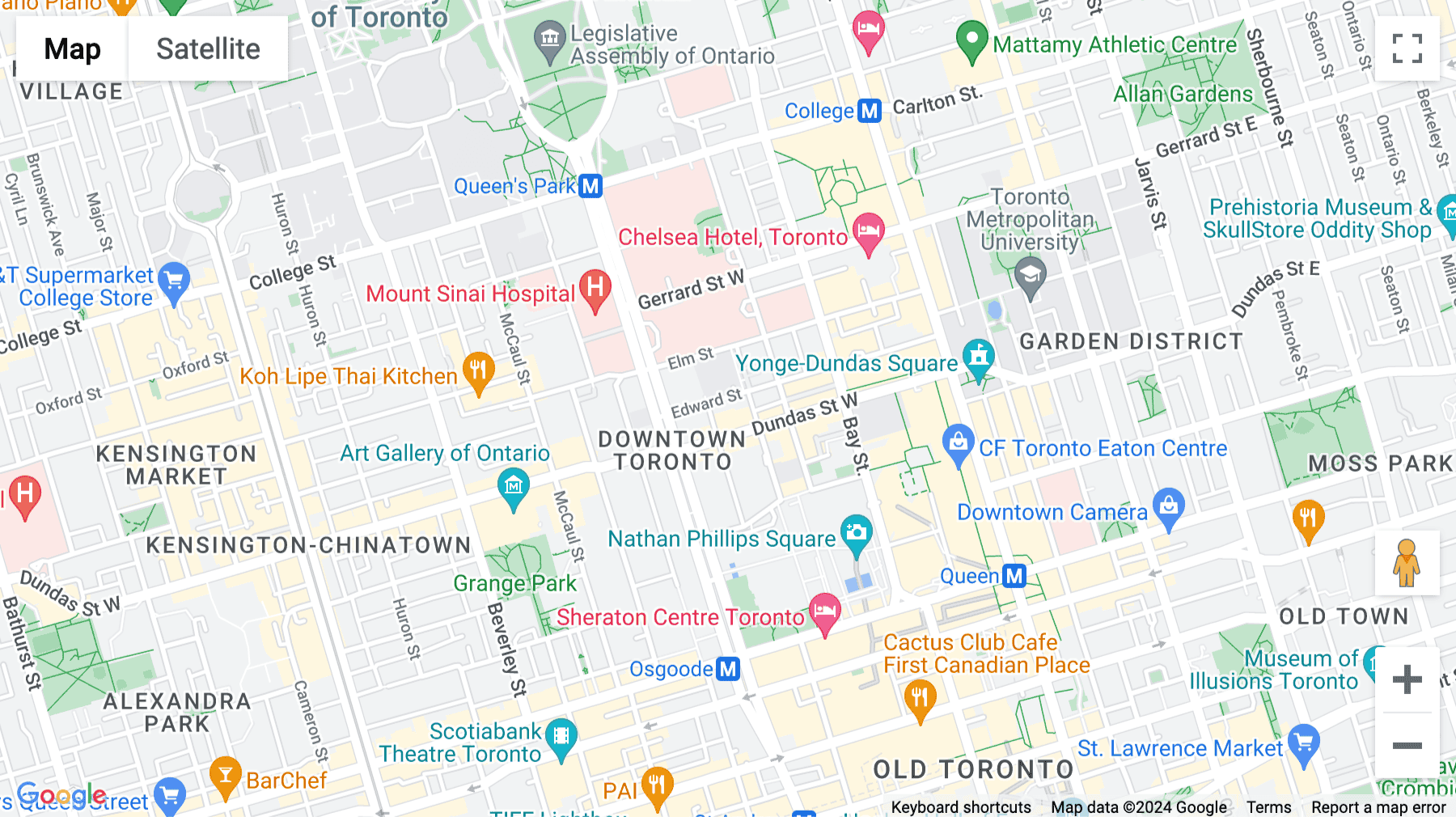 Click for interative map of 123 Edward Street, 2nd Floor, Suite 205, Toronto