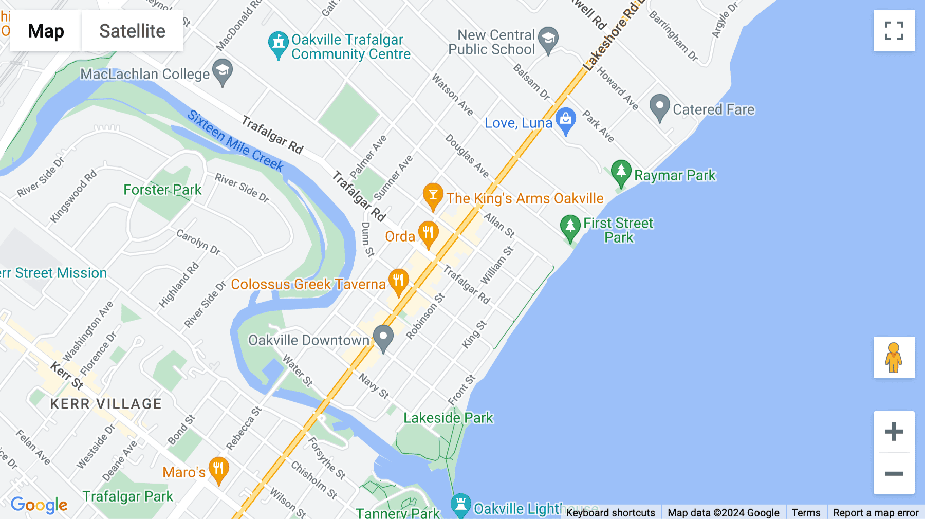 Click for interative map of 295 Robinson Street, Suite 100, Oakville, Oakville