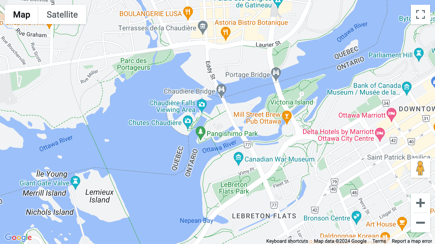 Click for interative map of 310 Miwate Private, Unit 100, Ottawa