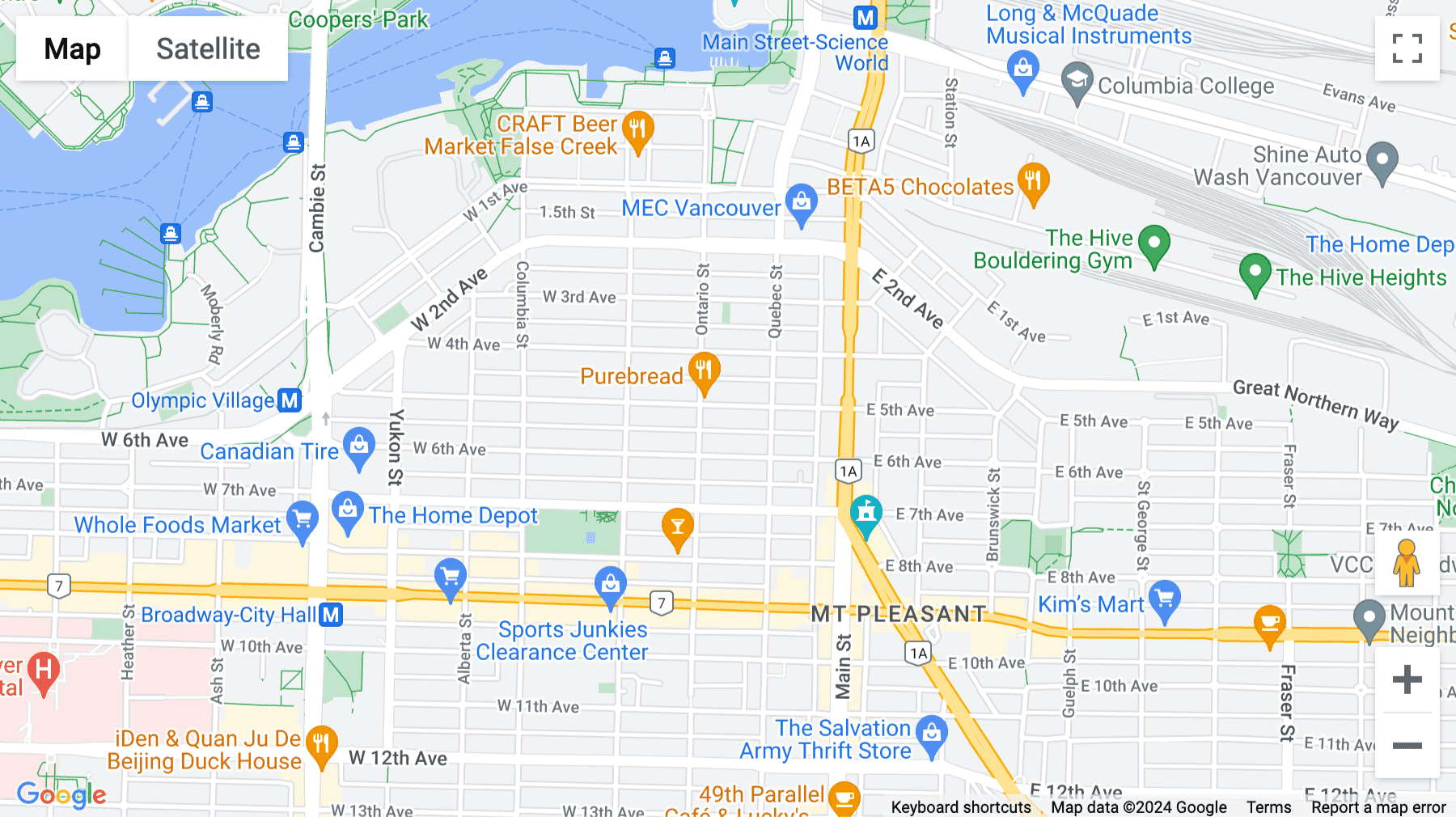 Click for interative map of 400, 22 East 5th Avenue, Vancouver