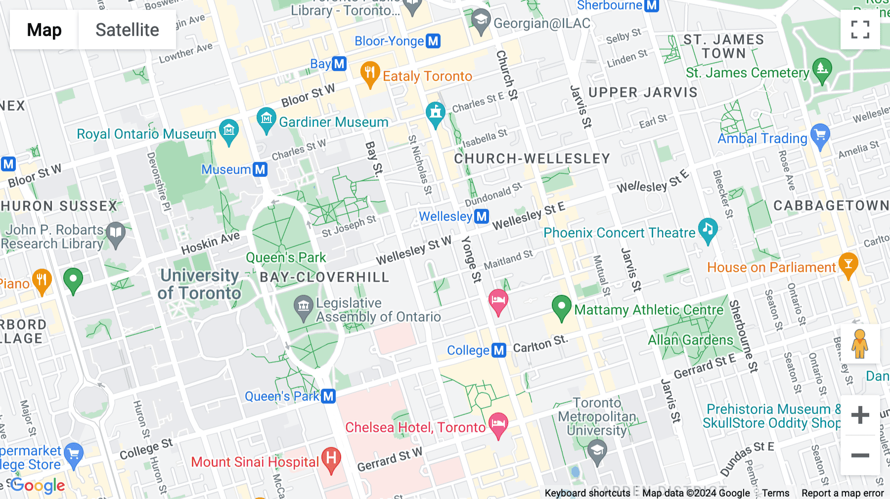 Click for interative map of 15 Wellesley Street West, Suite 201, Toronto